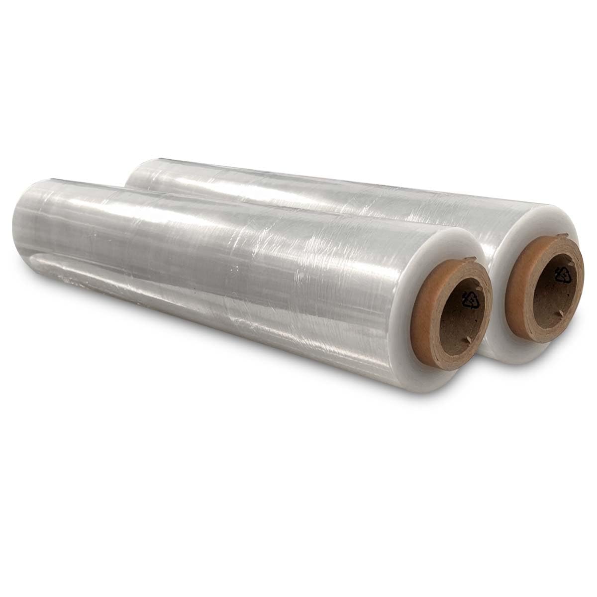 JeeJaan® 6 Rolls Clear Mini Handy Shrink Wrap 100mm x 150m 17mu - Extended Core Self-Adhering Pallet Stretch Wrapper - Heavy Duty Plastic Wrap for Moving House Furniture Wrapping Film