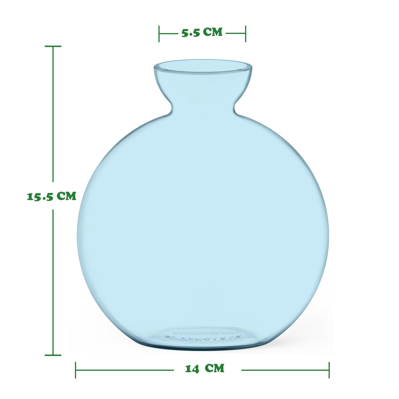 Vase for Acorn, Hand-Blown Clear Glass Vases for Acorns, Gift for Plant Lovers