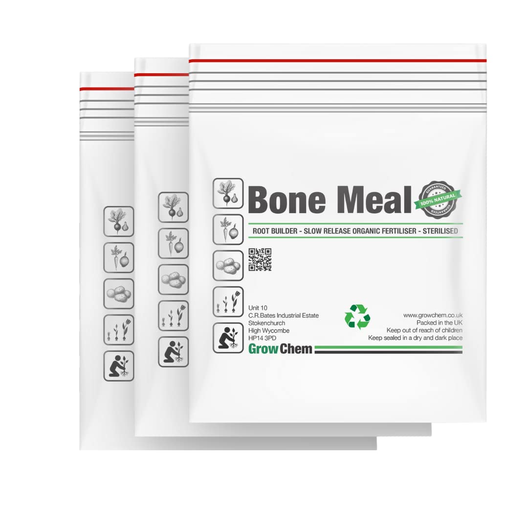 Bone Meal for Plants, 1Kg Bucket, Multi-Purpose Plant Food Fertiliser, Organic All Purpose Garden Plant Fertiliser