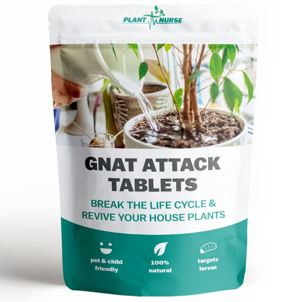 Fungus Gnat Control, Gnat Attack Tablets, Natural, Pesticide-Free Solution for Effective Fungus Gnat & Larvae Control.