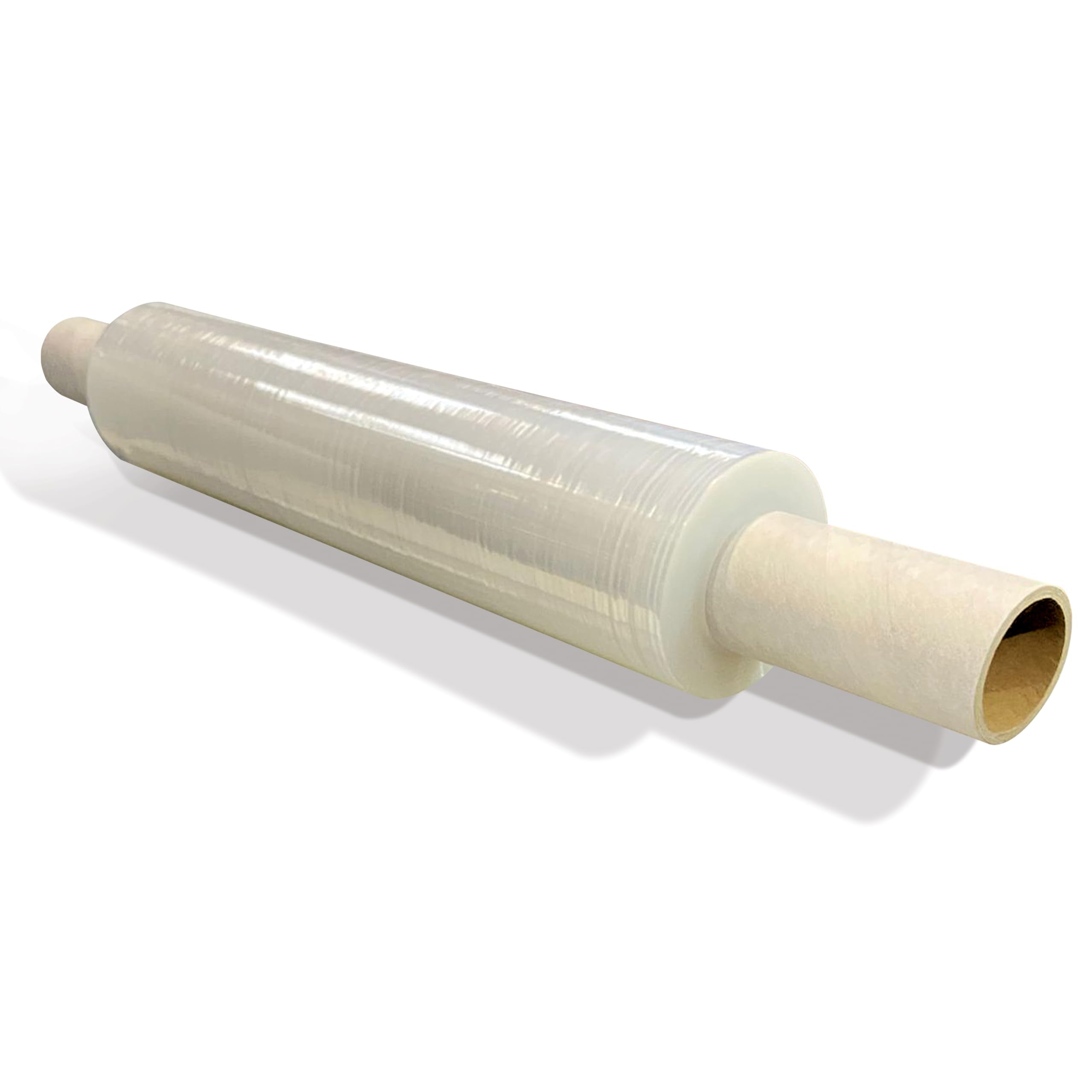 JeeJaan® 6 Rolls Clear Mini Handy Shrink Wrap 100mm x 150m 17mu - Extended Core Self-Adhering Pallet Stretch Wrapper - Heavy Duty Plastic Wrap for Moving House Furniture Wrapping Film