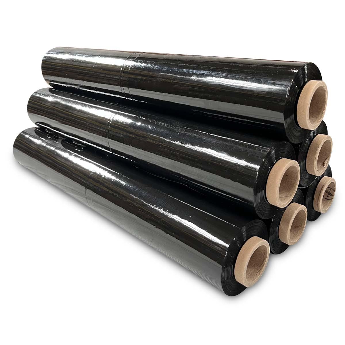 JeeJaan® 6 Rolls Clear Mini Handy Shrink Wrap 100mm x 150m 17mu - Extended Core Self-Adhering Pallet Stretch Wrapper - Heavy Duty Plastic Wrap for Moving House Furniture Wrapping Film