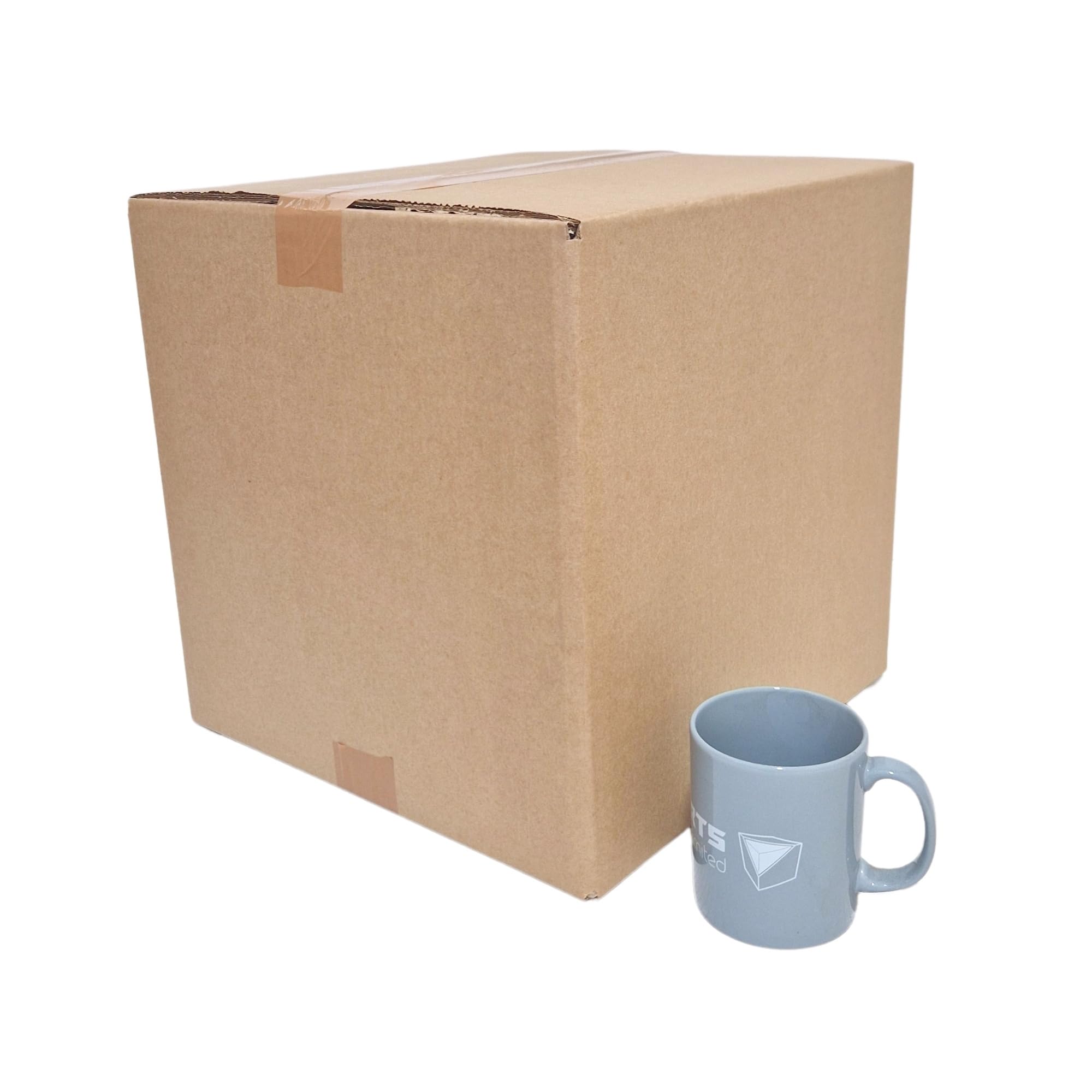 W.E. Roberts Strong Double Wall Cardboard Boxes (Pack of 15) - Boxes for posting, Boxes for moving house, Packing boxes, Postal Shipping Boxes (305mm x 229mm x 229mm (12 x 9 x 9"))