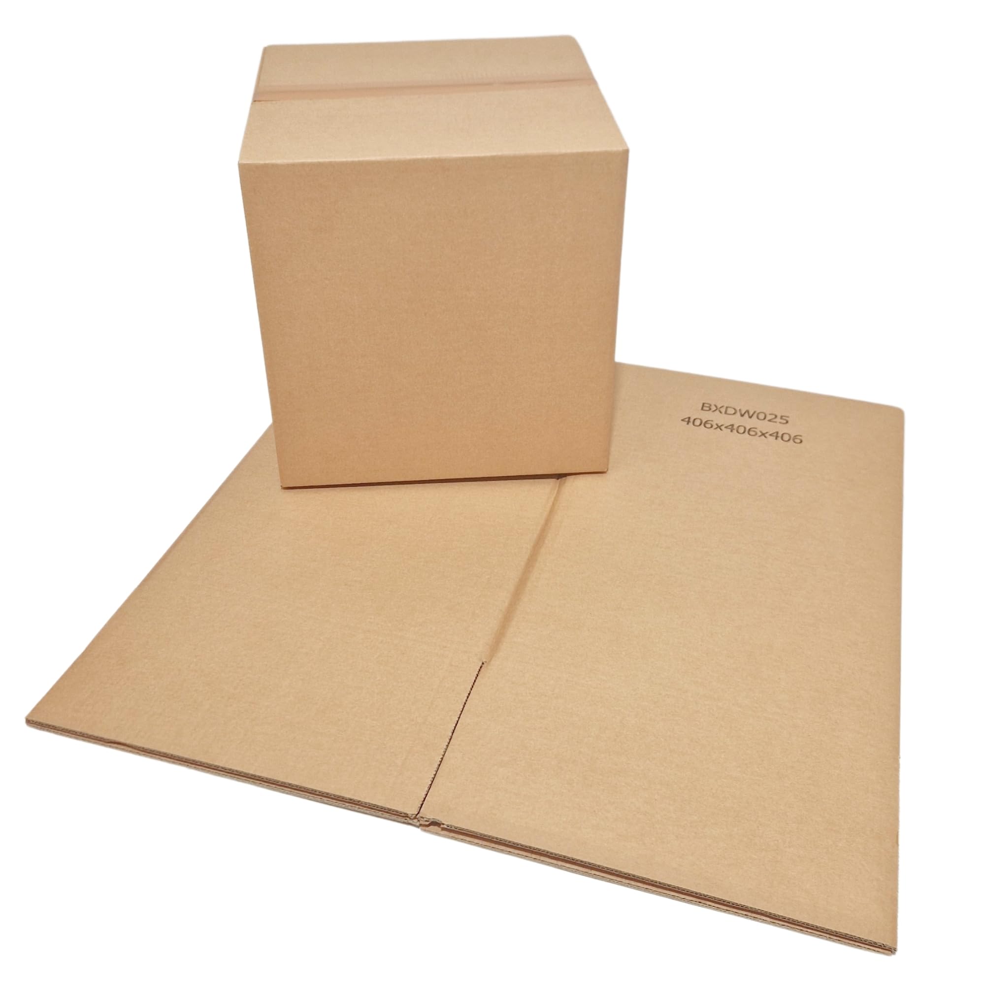 W.E. Roberts Strong Double Wall Cardboard Boxes (Pack of 15) - Boxes for posting, Boxes for moving house, Packing boxes, Postal Shipping Boxes (305mm x 229mm x 229mm (12 x 9 x 9"))