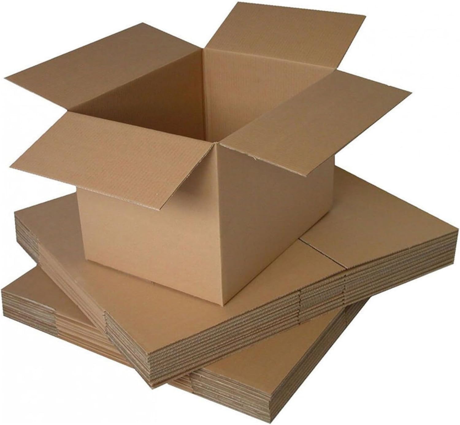 Double Wall Corrugated Cardboard Shipping Boxes - Size 229 x 152 x 152mm (9 x 6 x 6 Inches) - Sturdy Packing Boxes for Delivery, Parcels, Moving, and Mail Postage - Pack of 20 Boxes