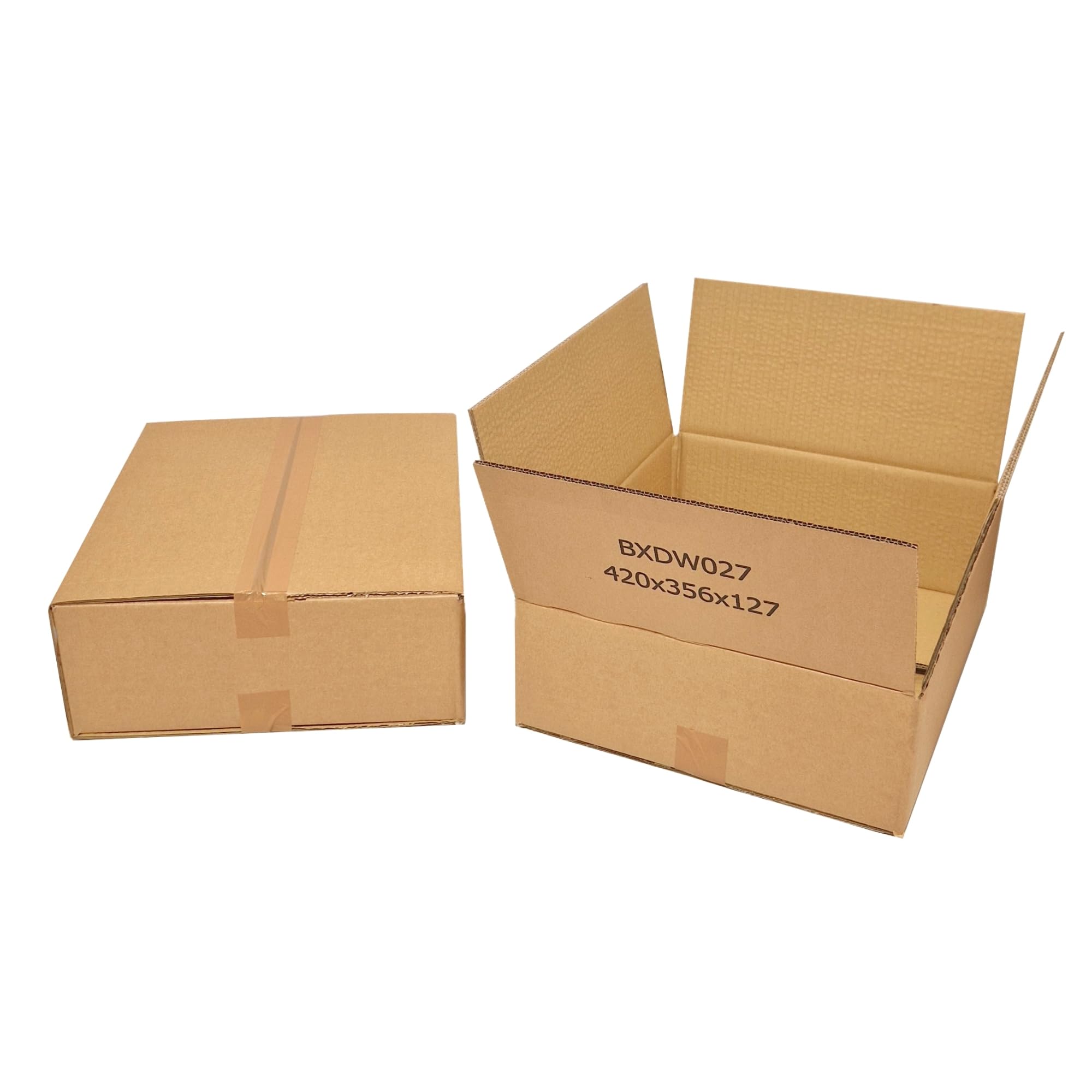 W.E. Roberts Strong Double Wall Cardboard Boxes (Pack of 15) - Boxes for posting, Boxes for moving house, Packing boxes, Postal Shipping Boxes (305mm x 229mm x 229mm (12 x 9 x 9"))