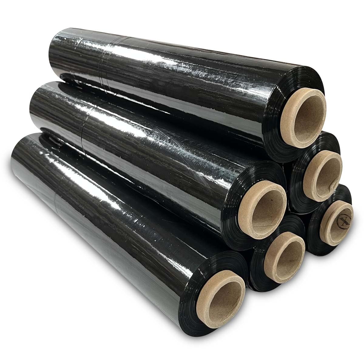 JeeJaan® 6 Rolls Clear Mini Handy Shrink Wrap 100mm x 150m 17mu - Extended Core Self-Adhering Pallet Stretch Wrapper - Heavy Duty Plastic Wrap for Moving House Furniture Wrapping Film