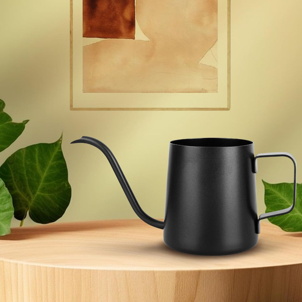 250 ml Black Watering Can, Small Indoor Plants, Mini Watering Can, Stainless Steel Long Spout Watering Can, Garden Watering Can for Indoor Plants, Succulents