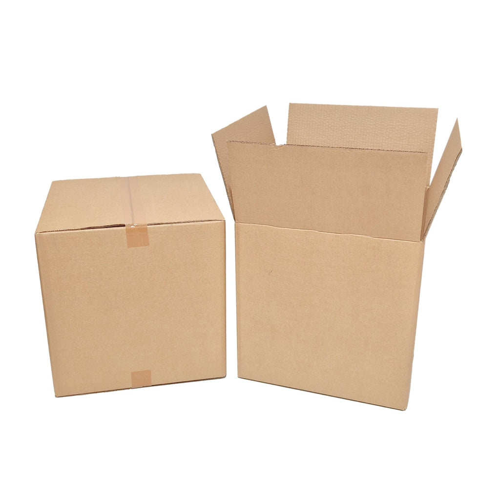W.E. Roberts Strong Double Wall Cardboard Boxes (Pack of 15) - Boxes for posting, Boxes for moving house, Packing boxes, Postal Shipping Boxes (305mm x 229mm x 229mm (12 x 9 x 9"))