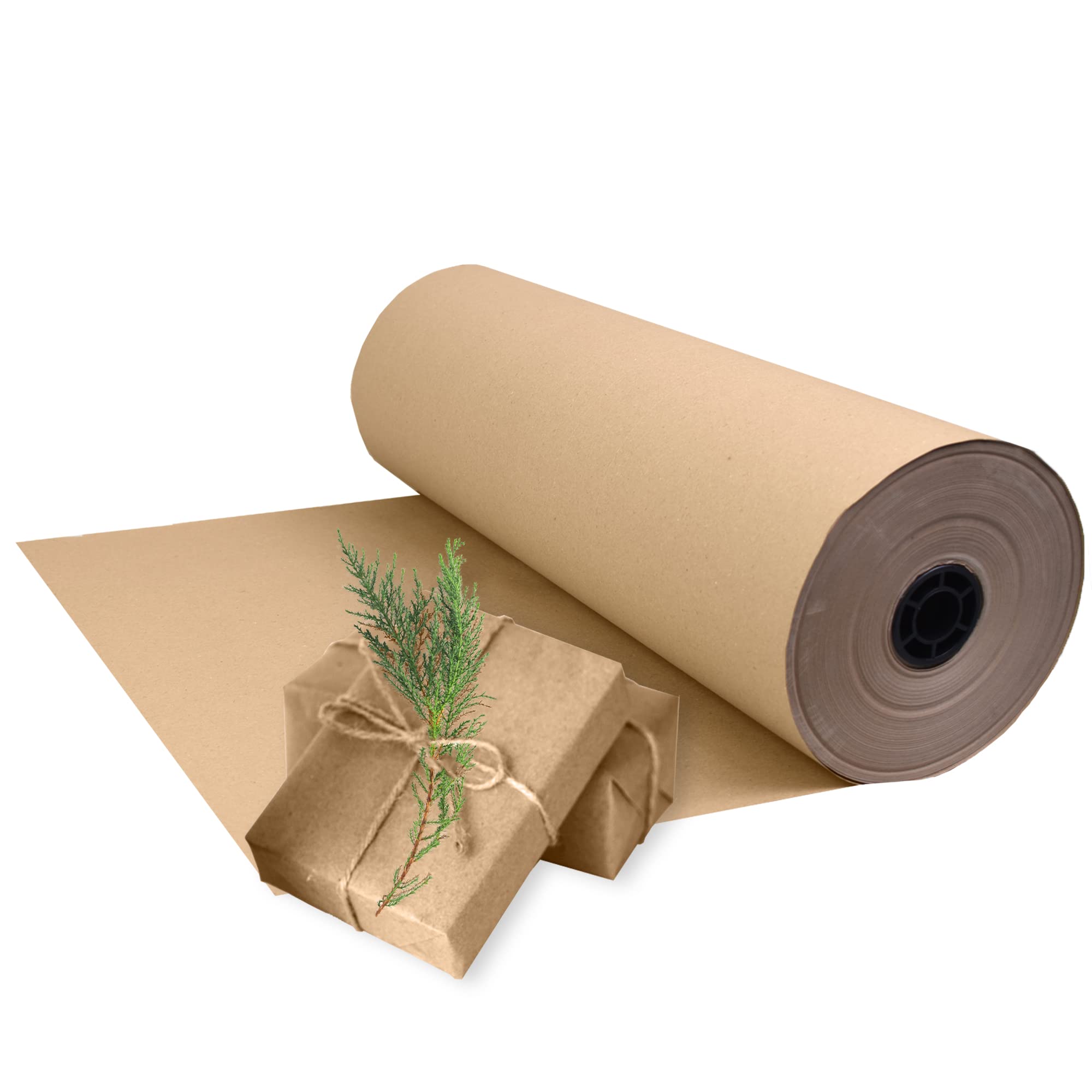 Triplast Brown ECO Kraft Paper (400mm x 30m) - Eco-Conscious & Recyclable - Multipurpose Wrapping Paper Roll with a Premium & Rustic Finish - Ideal for Gift Wrapping, Parcel Packing, Arts & Craft