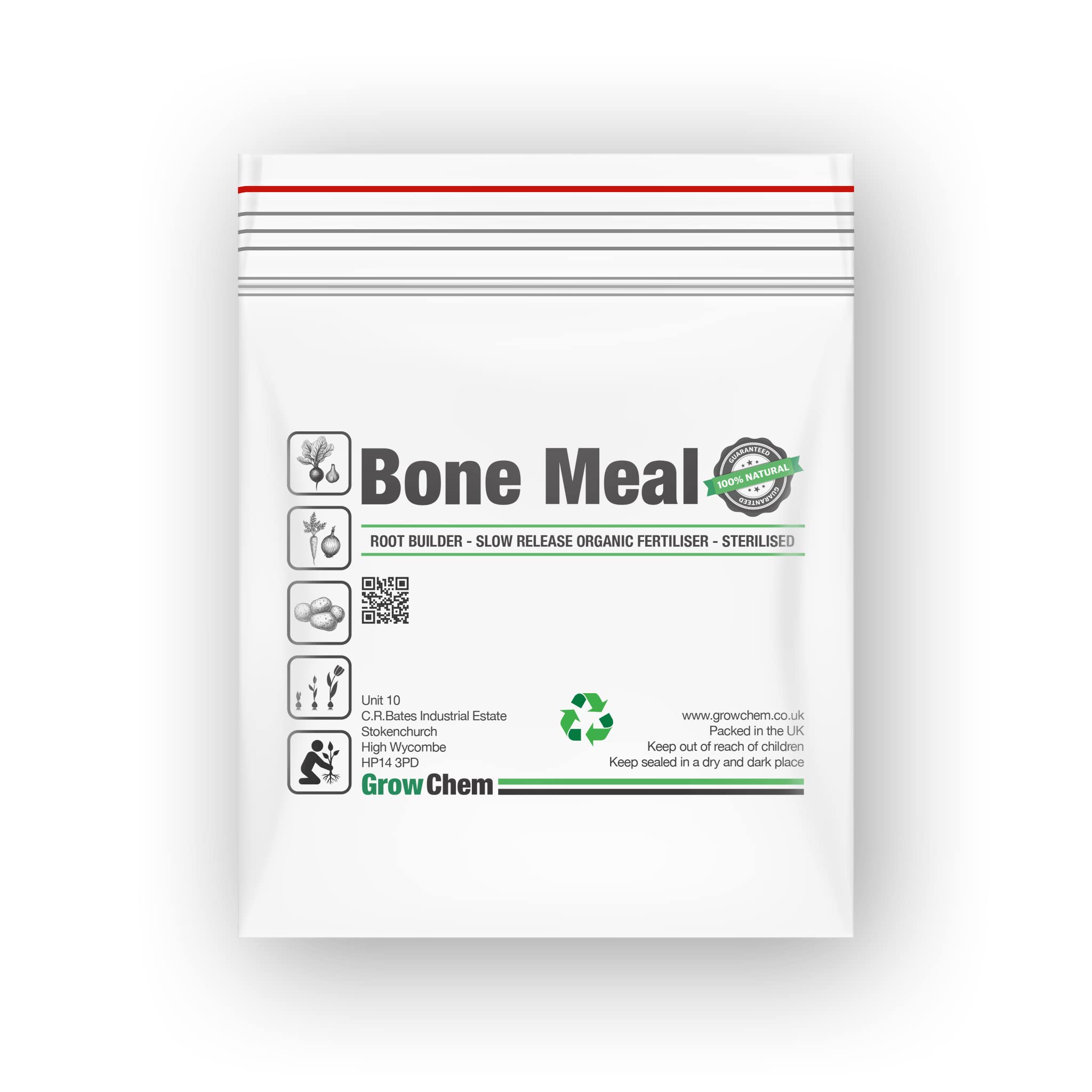 Bone Meal for Plants, 1Kg Bucket, Multi-Purpose Plant Food Fertiliser, Organic All Purpose Garden Plant Fertiliser
