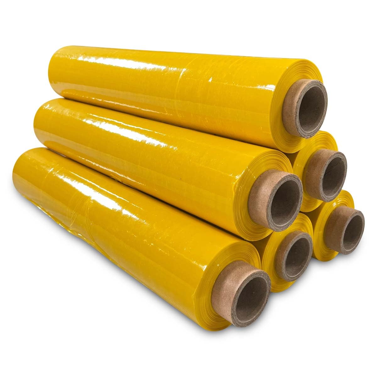 JeeJaan® 6 Rolls Clear Mini Handy Shrink Wrap 100mm x 150m 17mu - Extended Core Self-Adhering Pallet Stretch Wrapper - Heavy Duty Plastic Wrap for Moving House Furniture Wrapping Film