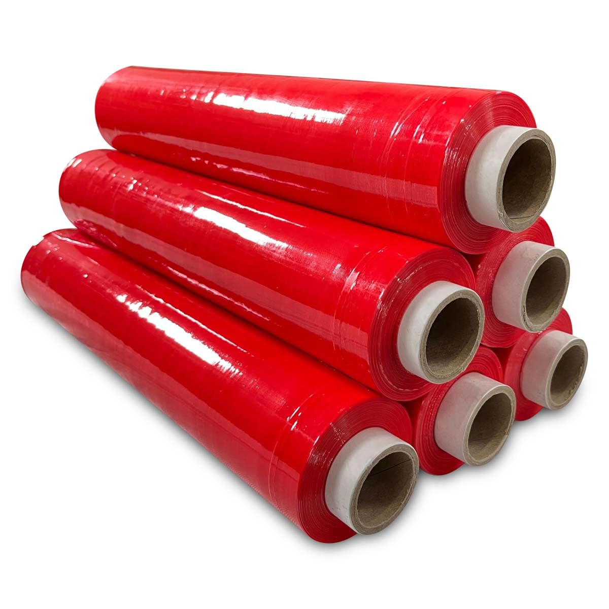 JeeJaan® 6 Rolls Clear Mini Handy Shrink Wrap 100mm x 150m 17mu - Extended Core Self-Adhering Pallet Stretch Wrapper - Heavy Duty Plastic Wrap for Moving House Furniture Wrapping Film