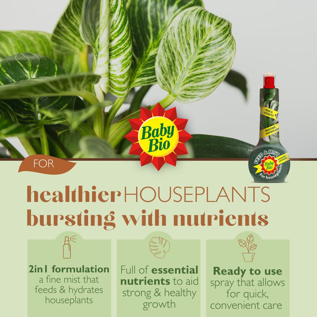 Baby Bio Citrus Food, 175ml - Citrus Plant Food for Healthy Growth and High Potassium for Better Fruit Yield - Year Round Care Concentrate Fertiliser - Fruit Tree Aid Spray