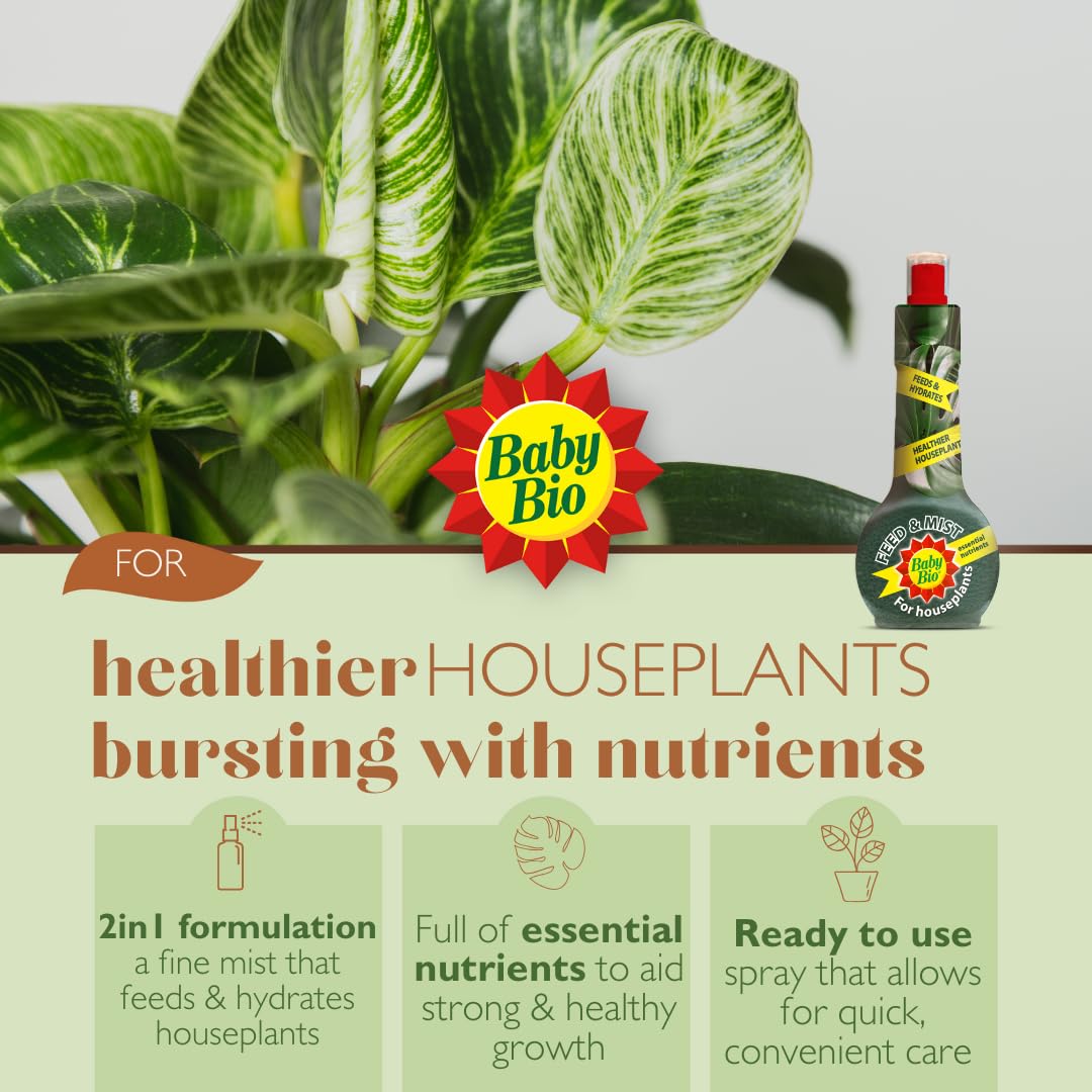 Baby Bio Citrus Food, 175ml - Citrus Plant Food for Healthy Growth and High Potassium for Better Fruit Yield - Year Round Care Concentrate Fertiliser - Fruit Tree Aid Spray