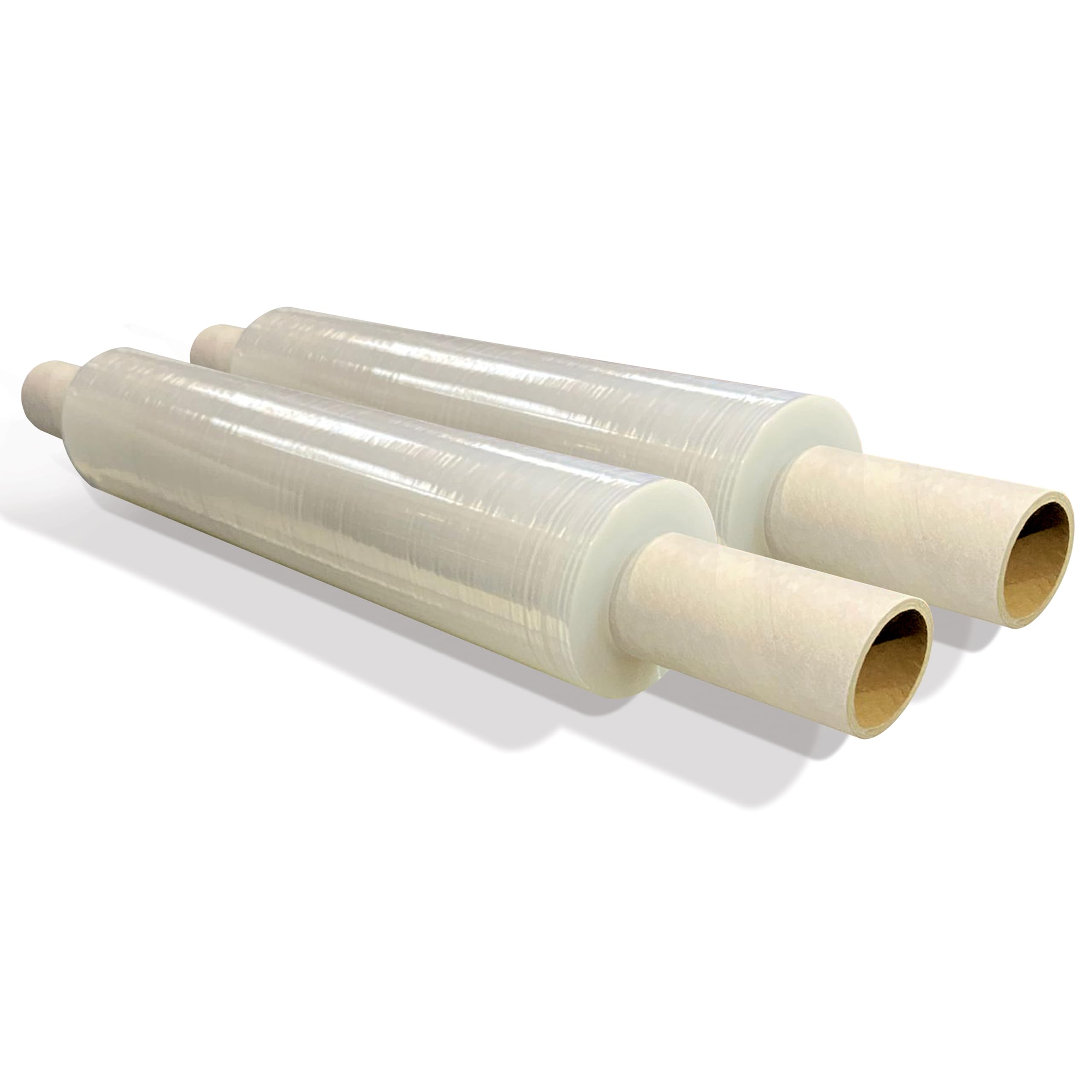 JeeJaan® 6 Rolls Clear Mini Handy Shrink Wrap 100mm x 150m 17mu - Extended Core Self-Adhering Pallet Stretch Wrapper - Heavy Duty Plastic Wrap for Moving House Furniture Wrapping Film