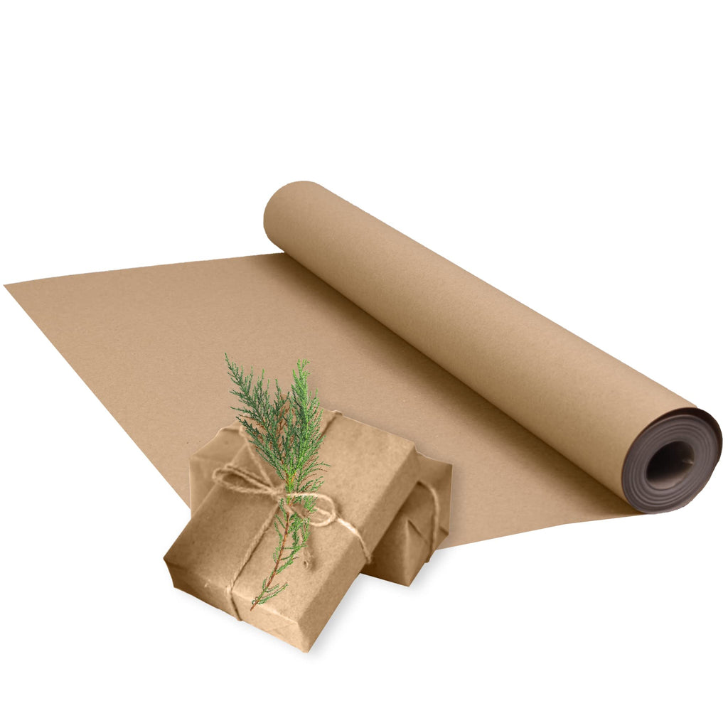 Triplast Brown ECO Kraft Paper (400mm x 30m) - Eco-Conscious & Recyclable - Multipurpose Wrapping Paper Roll with a Premium & Rustic Finish - Ideal for Gift Wrapping, Parcel Packing, Arts & Craft