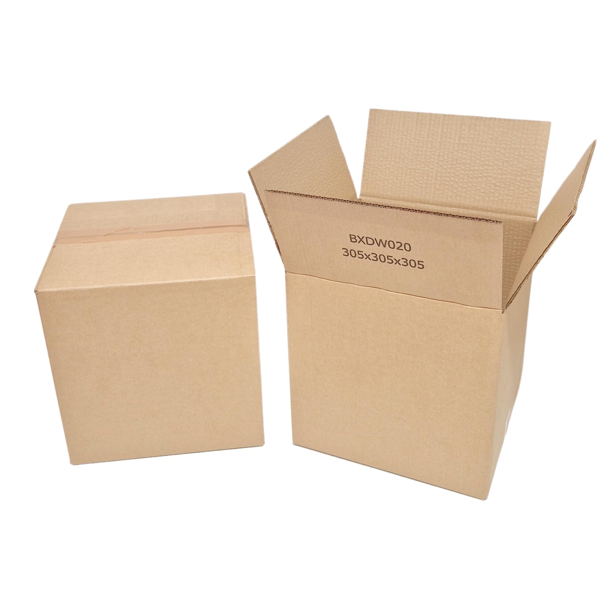 W.E. Roberts Strong Double Wall Cardboard Boxes (Pack of 15) - Boxes for posting, Boxes for moving house, Packing boxes, Postal Shipping Boxes (305mm x 229mm x 229mm (12 x 9 x 9"))