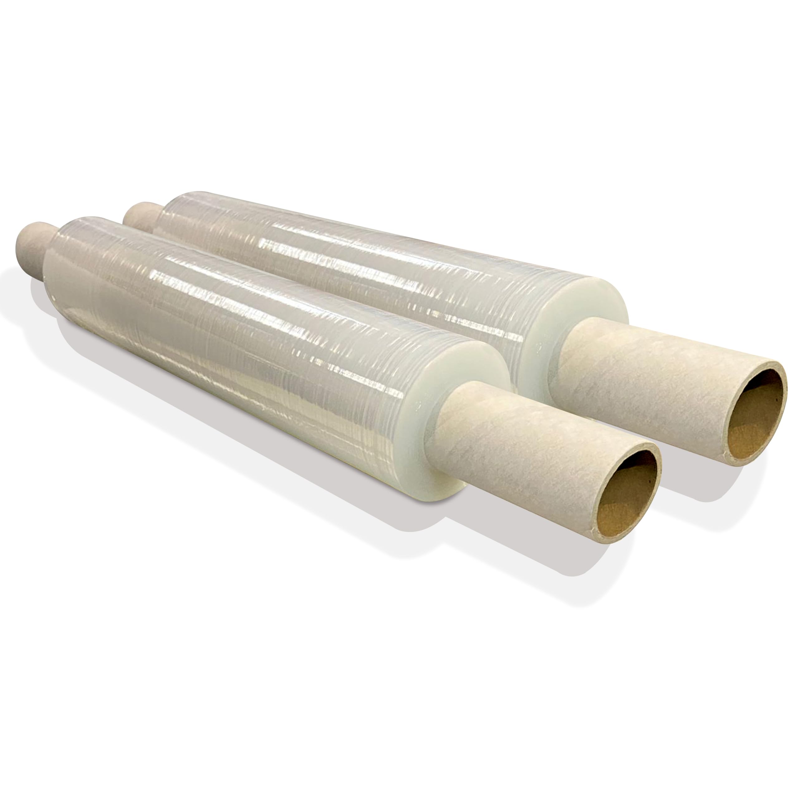 JeeJaan® 6 Rolls Clear Mini Handy Shrink Wrap 100mm x 150m 17mu - Extended Core Self-Adhering Pallet Stretch Wrapper - Heavy Duty Plastic Wrap for Moving House Furniture Wrapping Film