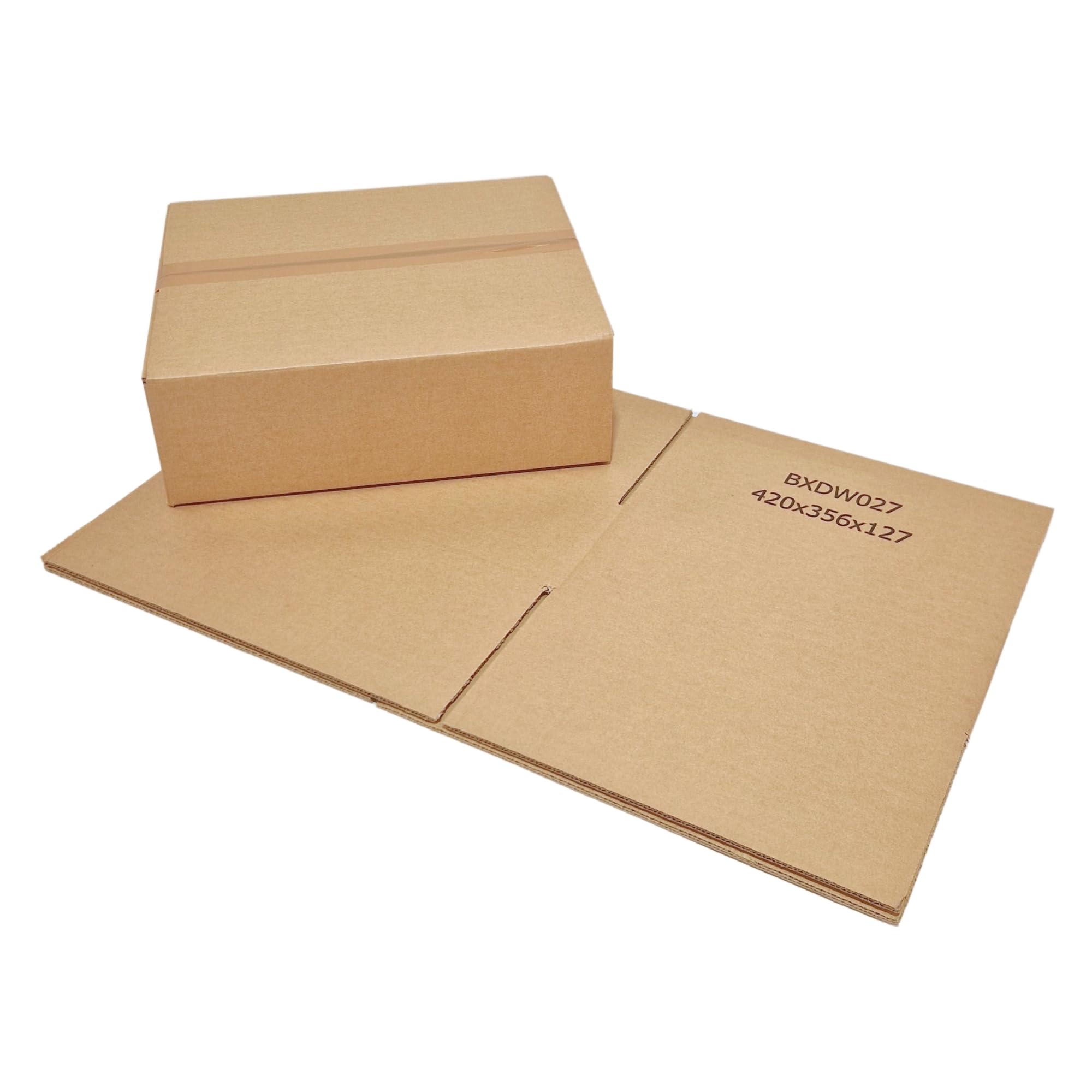 W.E. Roberts Strong Double Wall Cardboard Boxes (Pack of 15) - Boxes for posting, Boxes for moving house, Packing boxes, Postal Shipping Boxes (305mm x 229mm x 229mm (12 x 9 x 9"))