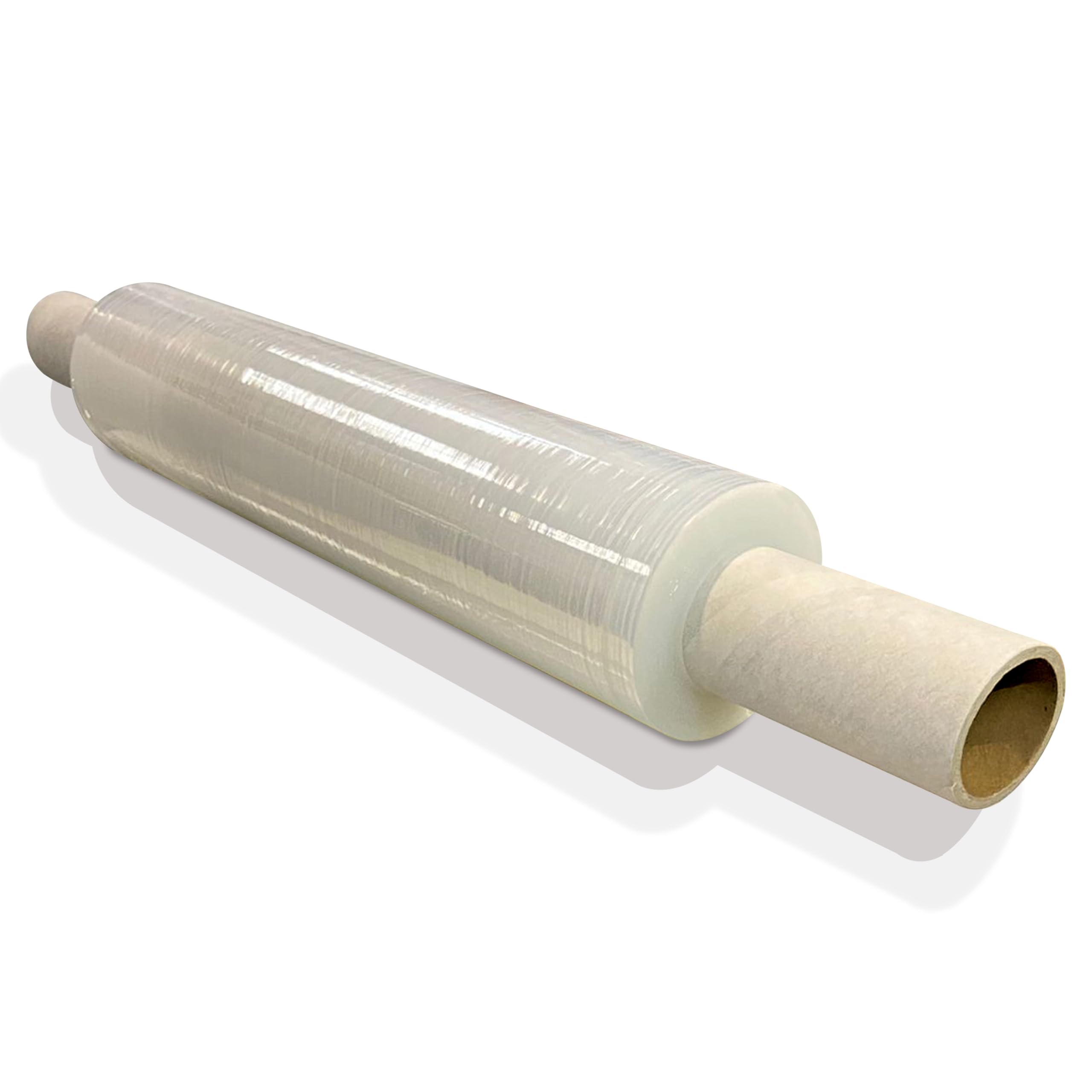 JeeJaan® 6 Rolls Clear Mini Handy Shrink Wrap 100mm x 150m 17mu - Extended Core Self-Adhering Pallet Stretch Wrapper - Heavy Duty Plastic Wrap for Moving House Furniture Wrapping Film