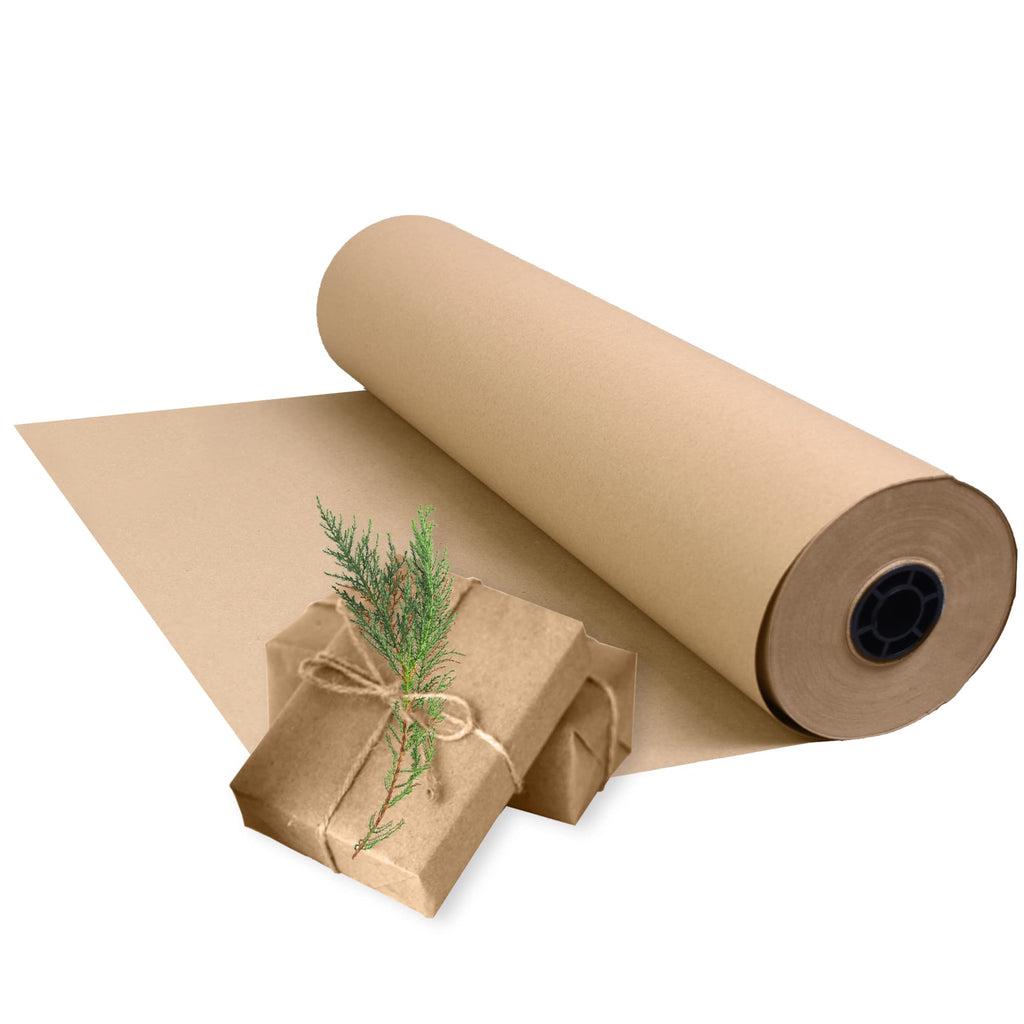 Triplast Brown ECO Kraft Paper (400mm x 30m) - Eco-Conscious & Recyclable - Multipurpose Wrapping Paper Roll with a Premium & Rustic Finish - Ideal for Gift Wrapping, Parcel Packing, Arts & Craft