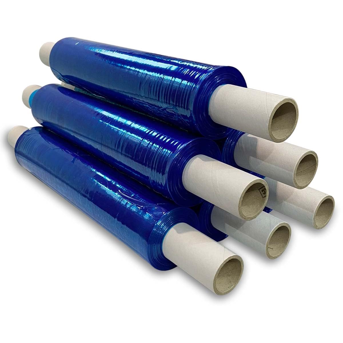 JeeJaan® 6 Rolls Clear Mini Handy Shrink Wrap 100mm x 150m 17mu - Extended Core Self-Adhering Pallet Stretch Wrapper - Heavy Duty Plastic Wrap for Moving House Furniture Wrapping Film