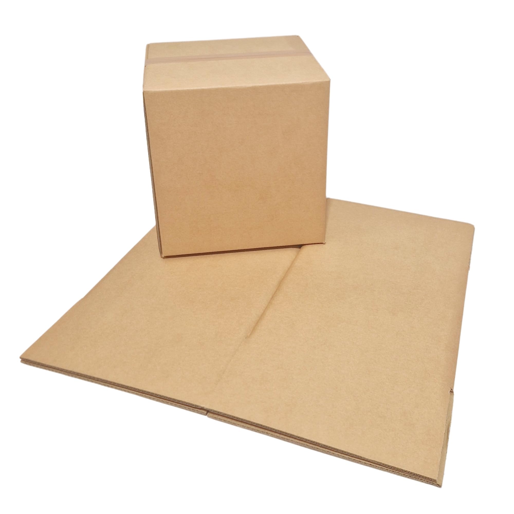 W.E. Roberts Strong Double Wall Cardboard Boxes (Pack of 15) - Boxes for posting, Boxes for moving house, Packing boxes, Postal Shipping Boxes (305mm x 229mm x 229mm (12 x 9 x 9"))