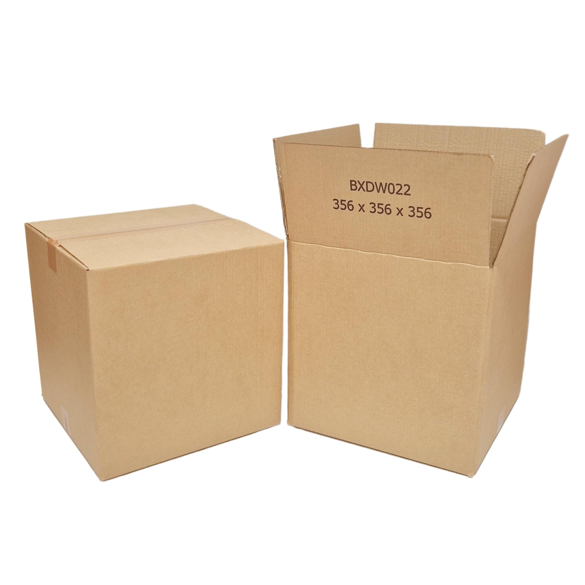 W.E. Roberts Strong Double Wall Cardboard Boxes (Pack of 15) - Boxes for posting, Boxes for moving house, Packing boxes, Postal Shipping Boxes (305mm x 229mm x 229mm (12 x 9 x 9"))