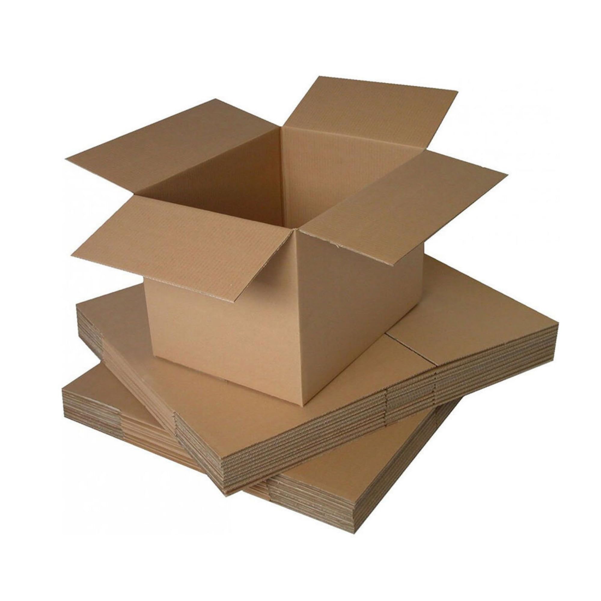 Double Wall Corrugated Cardboard Shipping Boxes - Size 229 x 152 x 152mm (9 x 6 x 6 Inches) - Sturdy Packing Boxes for Delivery, Parcels, Moving, and Mail Postage - Pack of 20 Boxes