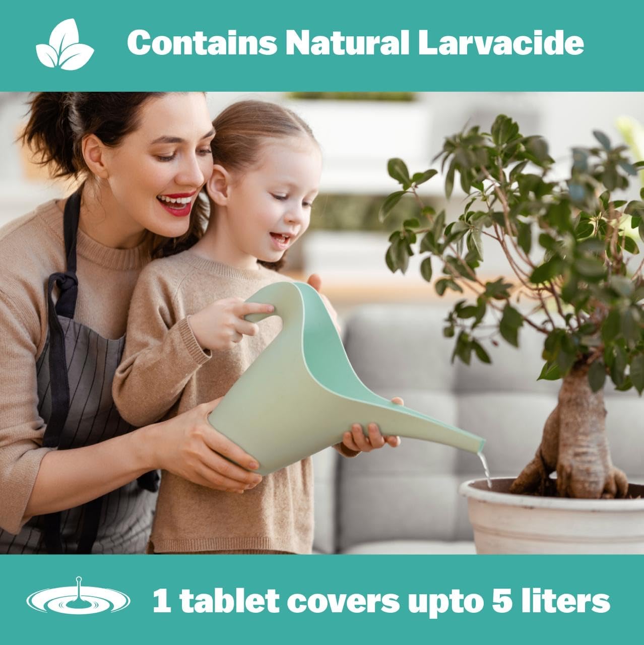 Fungus Gnat Control, Gnat Attack Tablets, Natural, Pesticide-Free Solution for Effective Fungus Gnat & Larvae Control.