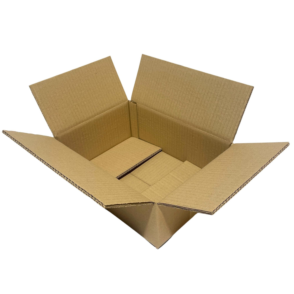 W.E. Roberts Strong Double Wall Cardboard Boxes (Pack of 15) - Boxes for posting, Boxes for moving house, Packing boxes, Postal Shipping Boxes (305mm x 229mm x 229mm (12 x 9 x 9"))