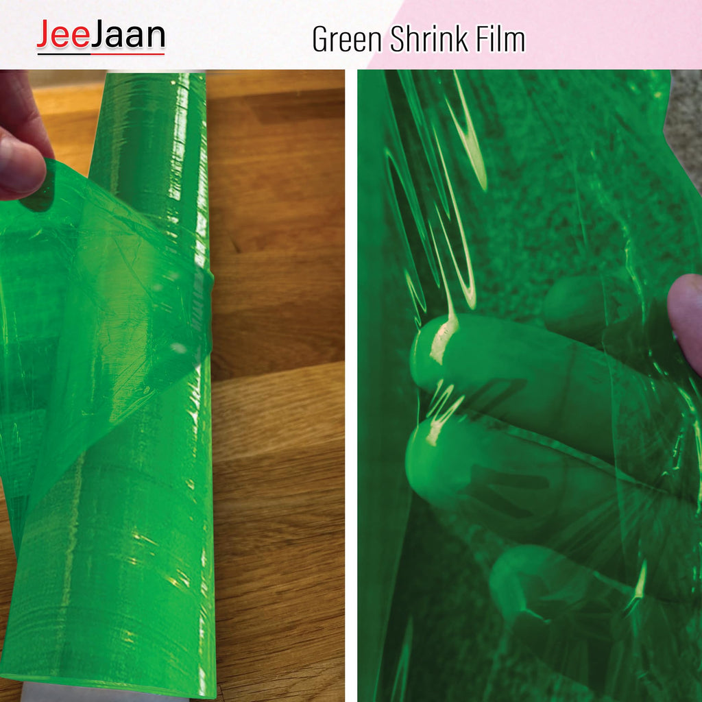 JeeJaan® 6 Rolls Clear Mini Handy Shrink Wrap 100mm x 150m 17mu - Extended Core Self-Adhering Pallet Stretch Wrapper - Heavy Duty Plastic Wrap for Moving House Furniture Wrapping Film