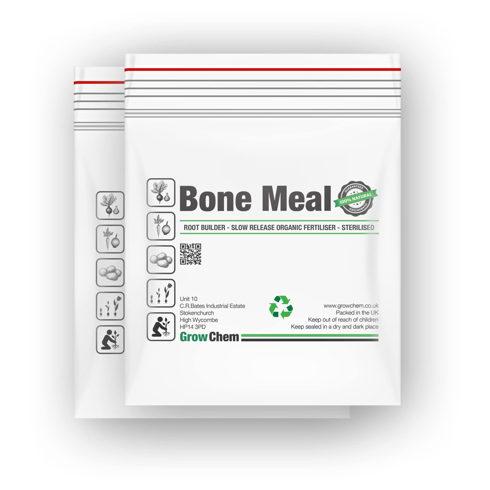 Bone Meal for Plants, 1Kg Bucket, Multi-Purpose Plant Food Fertiliser, Organic All Purpose Garden Plant Fertiliser