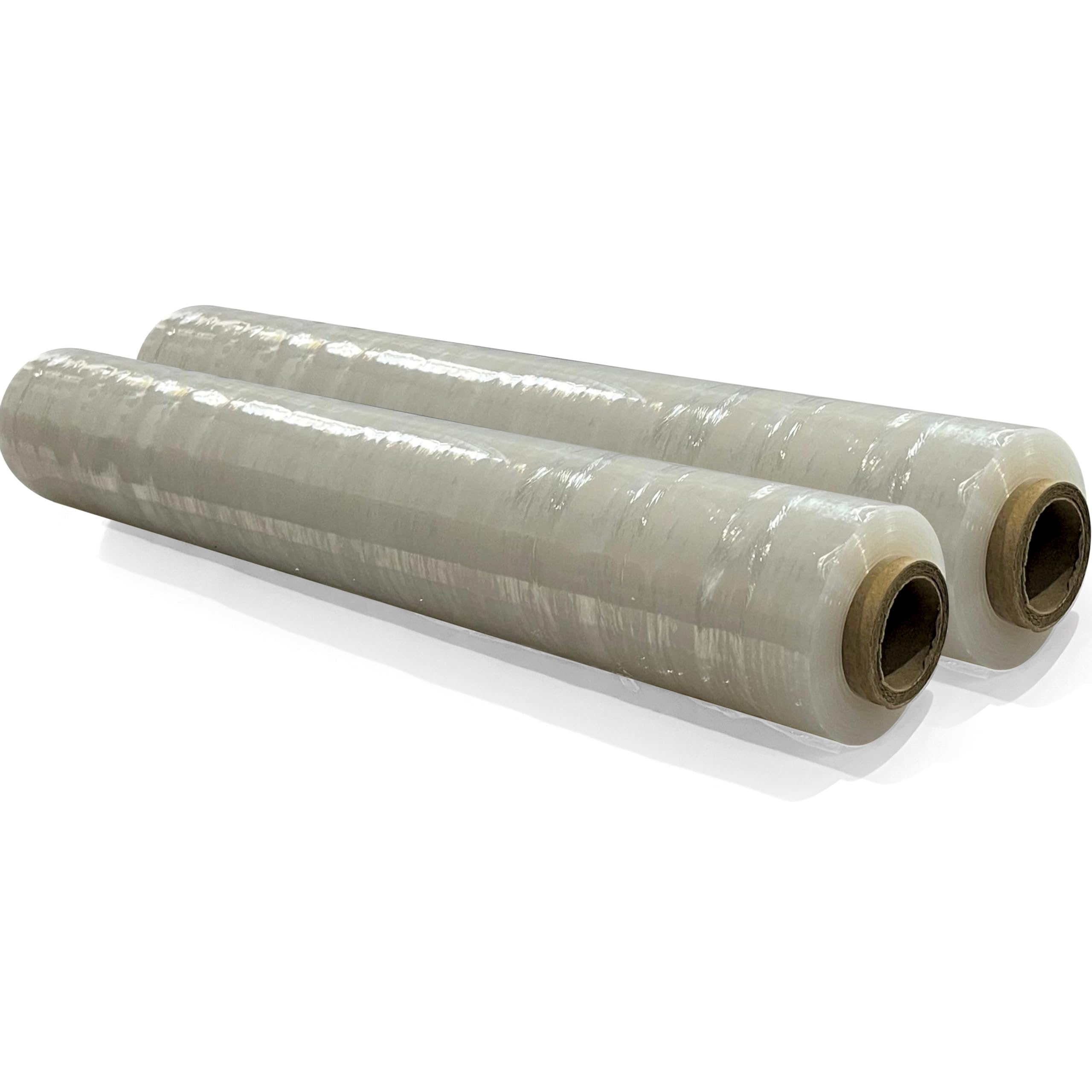 JeeJaan® 6 Rolls Clear Mini Handy Shrink Wrap 100mm x 150m 17mu - Extended Core Self-Adhering Pallet Stretch Wrapper - Heavy Duty Plastic Wrap for Moving House Furniture Wrapping Film