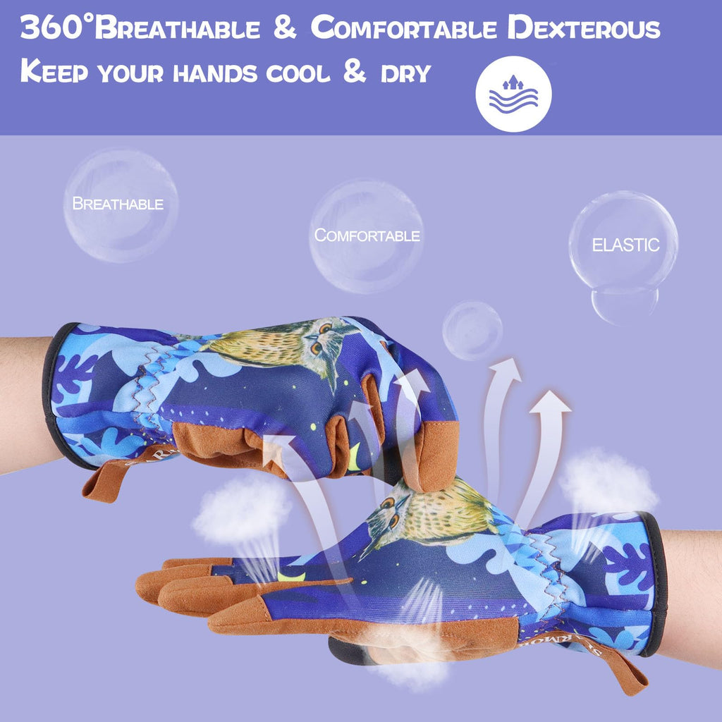 Women's-Gardening-Gloves Thoughtful Gardening-Gifts-for-Women, Microfiber Material With Touchscreen Function, Ideal For Garden Work, Cleaning, Camping & Landscaping