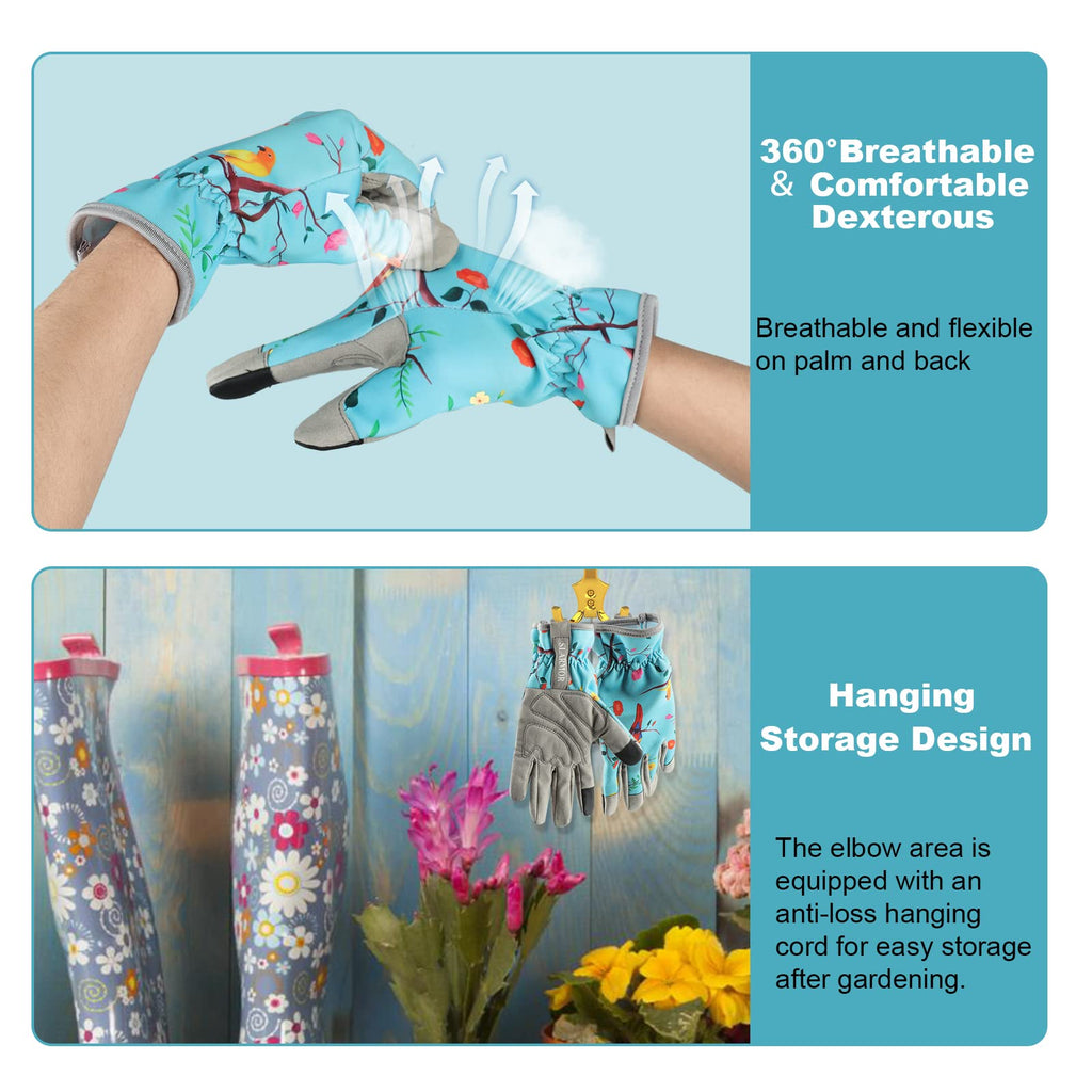 Women's-Gardening-Gloves Thoughtful Gardening-Gifts-for-Women, Microfiber Material With Touchscreen Function, Ideal For Garden Work, Cleaning, Camping & Landscaping