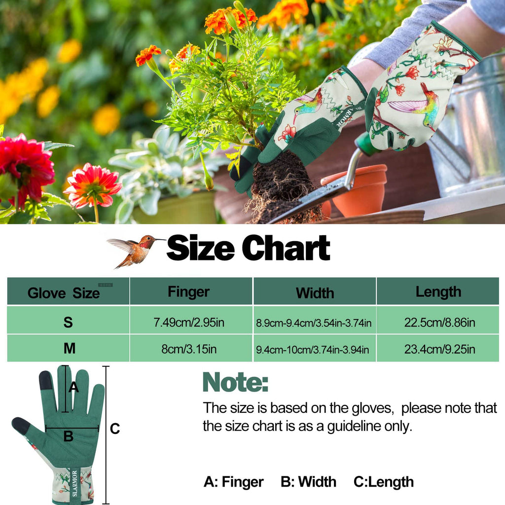 Women's-Gardening-Gloves Thoughtful Gardening-Gifts-for-Women, Microfiber Material With Touchscreen Function, Ideal For Garden Work, Cleaning, Camping & Landscaping