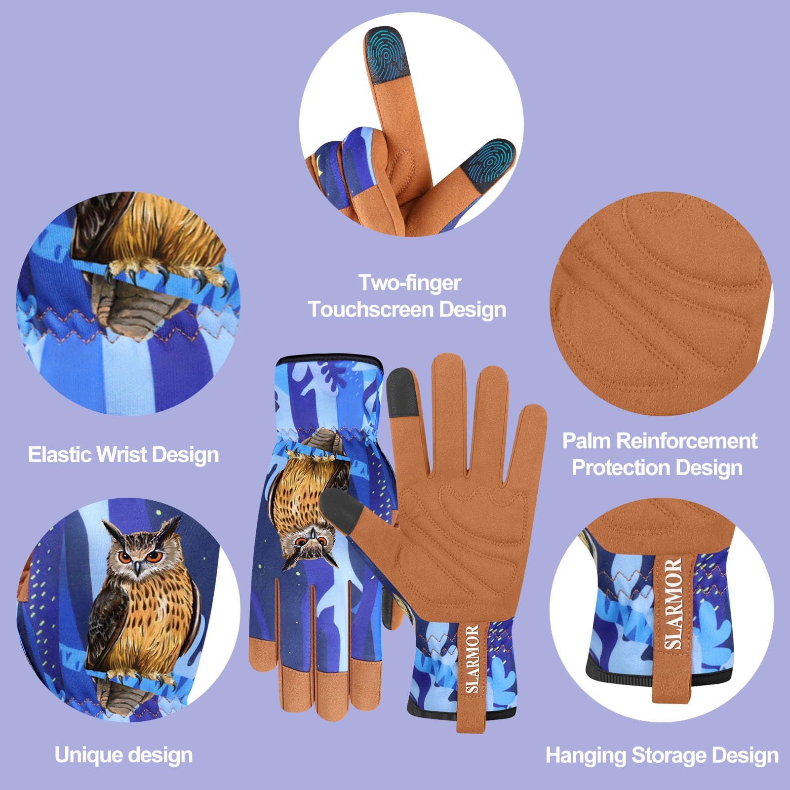 Women's-Gardening-Gloves Thoughtful Gardening-Gifts-for-Women, Microfiber Material With Touchscreen Function, Ideal For Garden Work, Cleaning, Camping & Landscaping