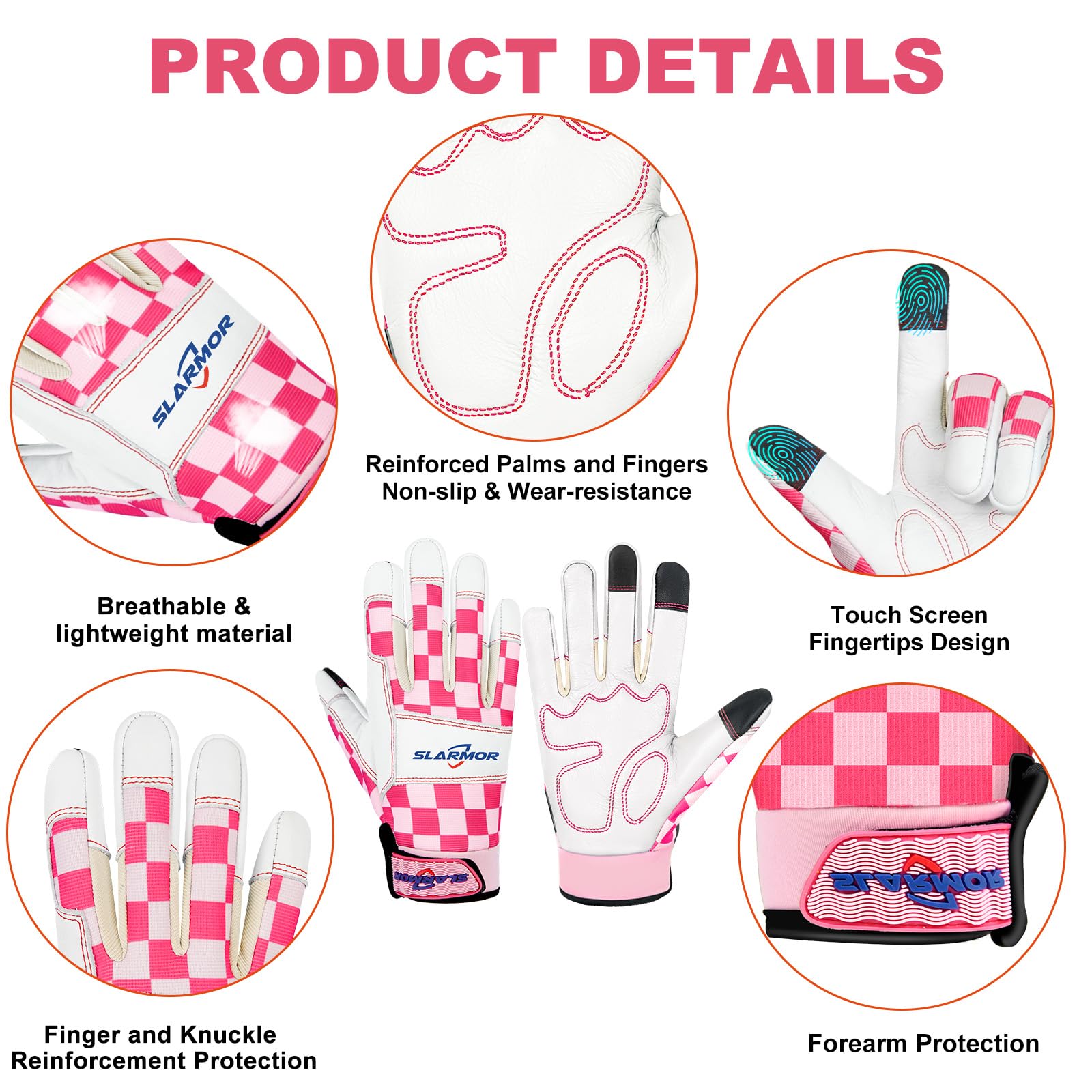 Women's-Gardening-Gloves Thoughtful Gardening-Gifts-for-Women, Microfiber Material With Touchscreen Function, Ideal For Garden Work, Cleaning, Camping & Landscaping