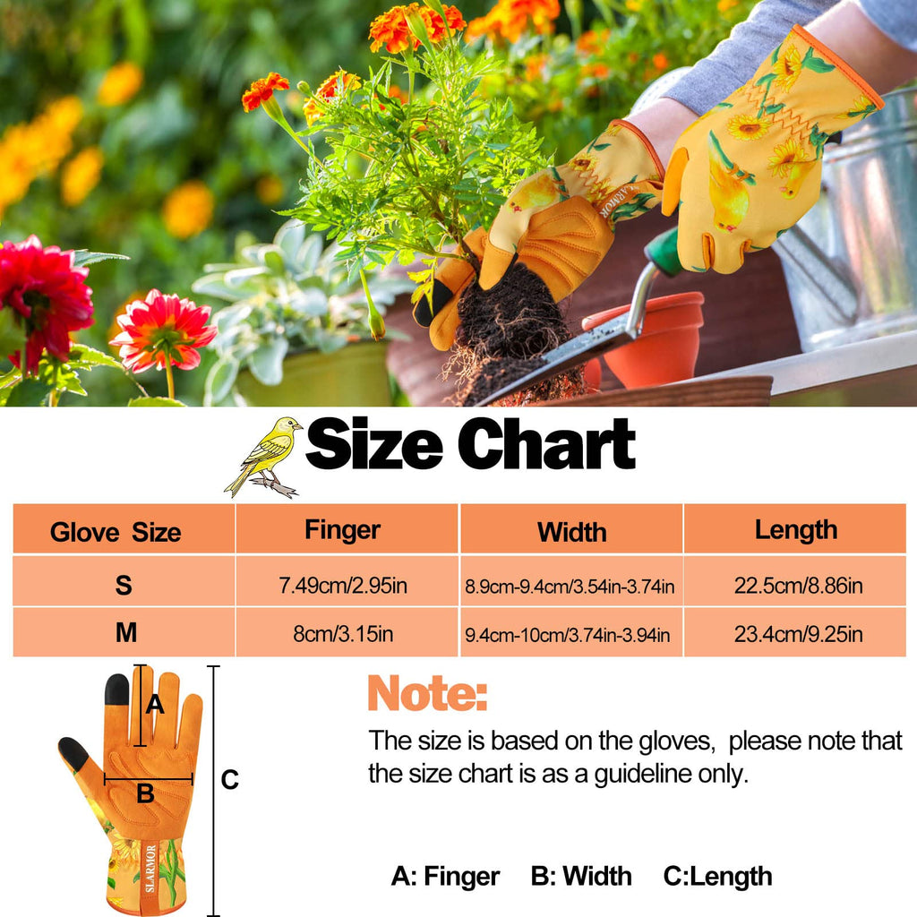 Women's-Gardening-Gloves Thoughtful Gardening-Gifts-for-Women, Microfiber Material With Touchscreen Function, Ideal For Garden Work, Cleaning, Camping & Landscaping