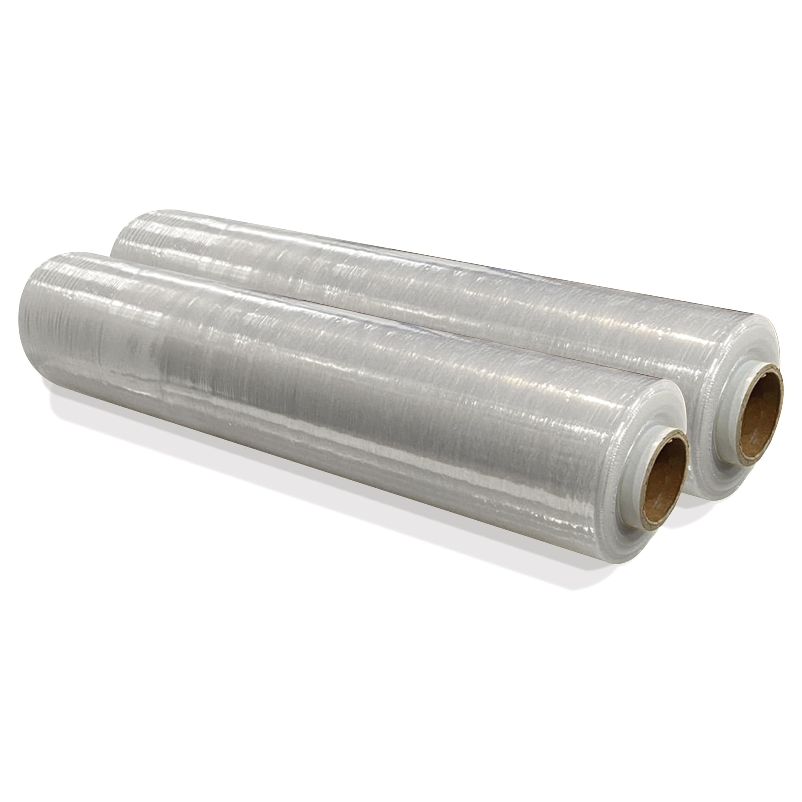 JeeJaan® 6 Rolls Clear Mini Handy Shrink Wrap 100mm x 150m 17mu - Extended Core Self-Adhering Pallet Stretch Wrapper - Heavy Duty Plastic Wrap for Moving House Furniture Wrapping Film