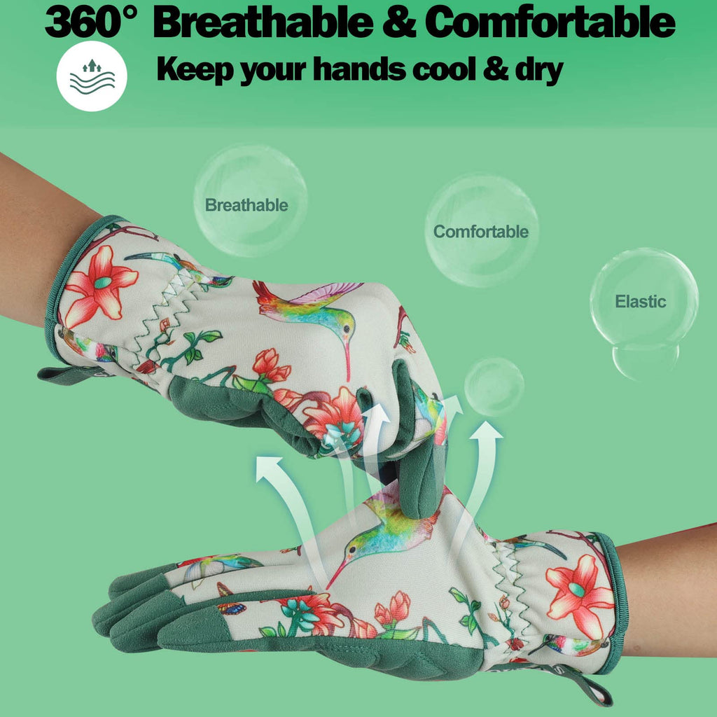 Women's-Gardening-Gloves Thoughtful Gardening-Gifts-for-Women, Microfiber Material With Touchscreen Function, Ideal For Garden Work, Cleaning, Camping & Landscaping