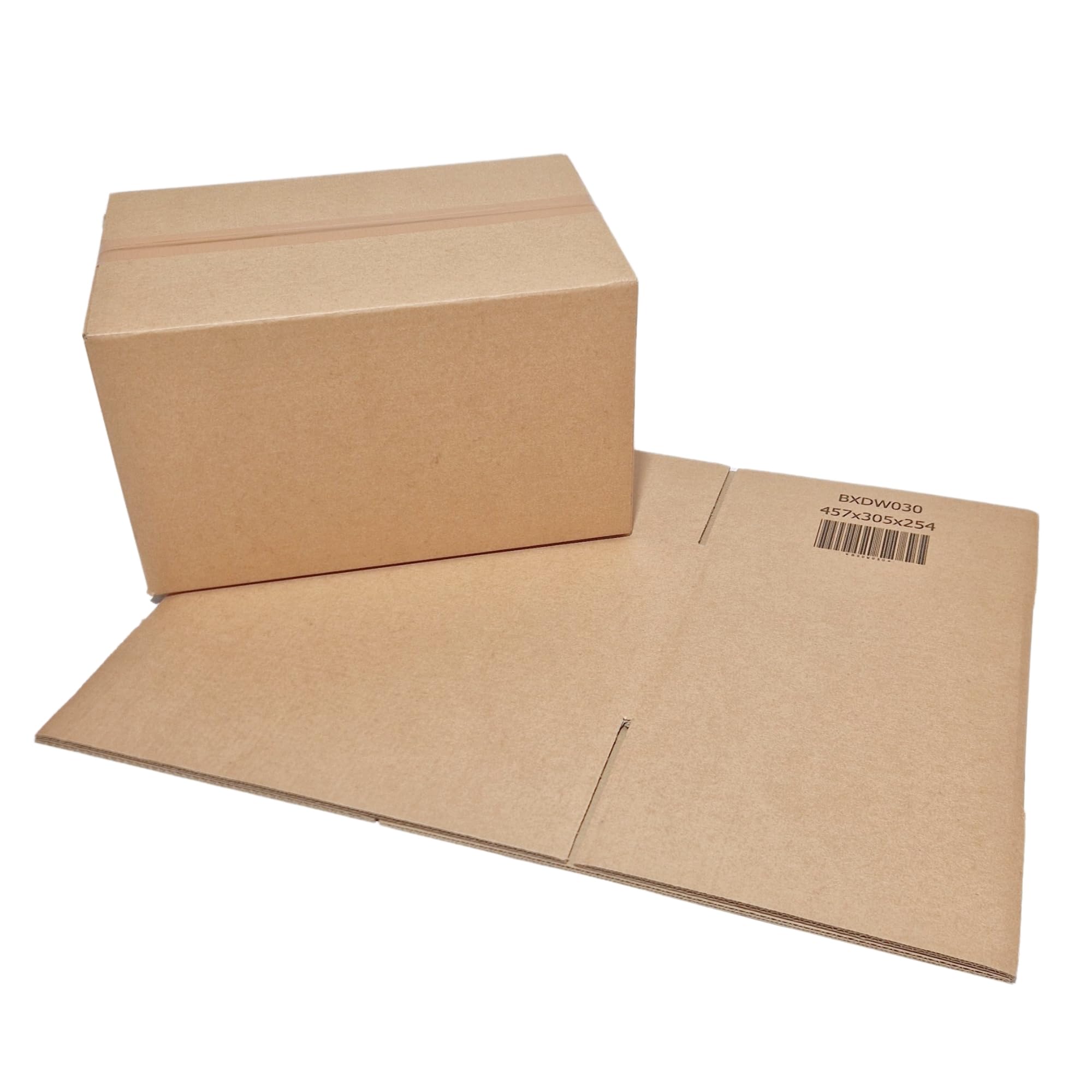 W.E. Roberts Strong Double Wall Cardboard Boxes (Pack of 15) - Boxes for posting, Boxes for moving house, Packing boxes, Postal Shipping Boxes (305mm x 229mm x 229mm (12 x 9 x 9"))