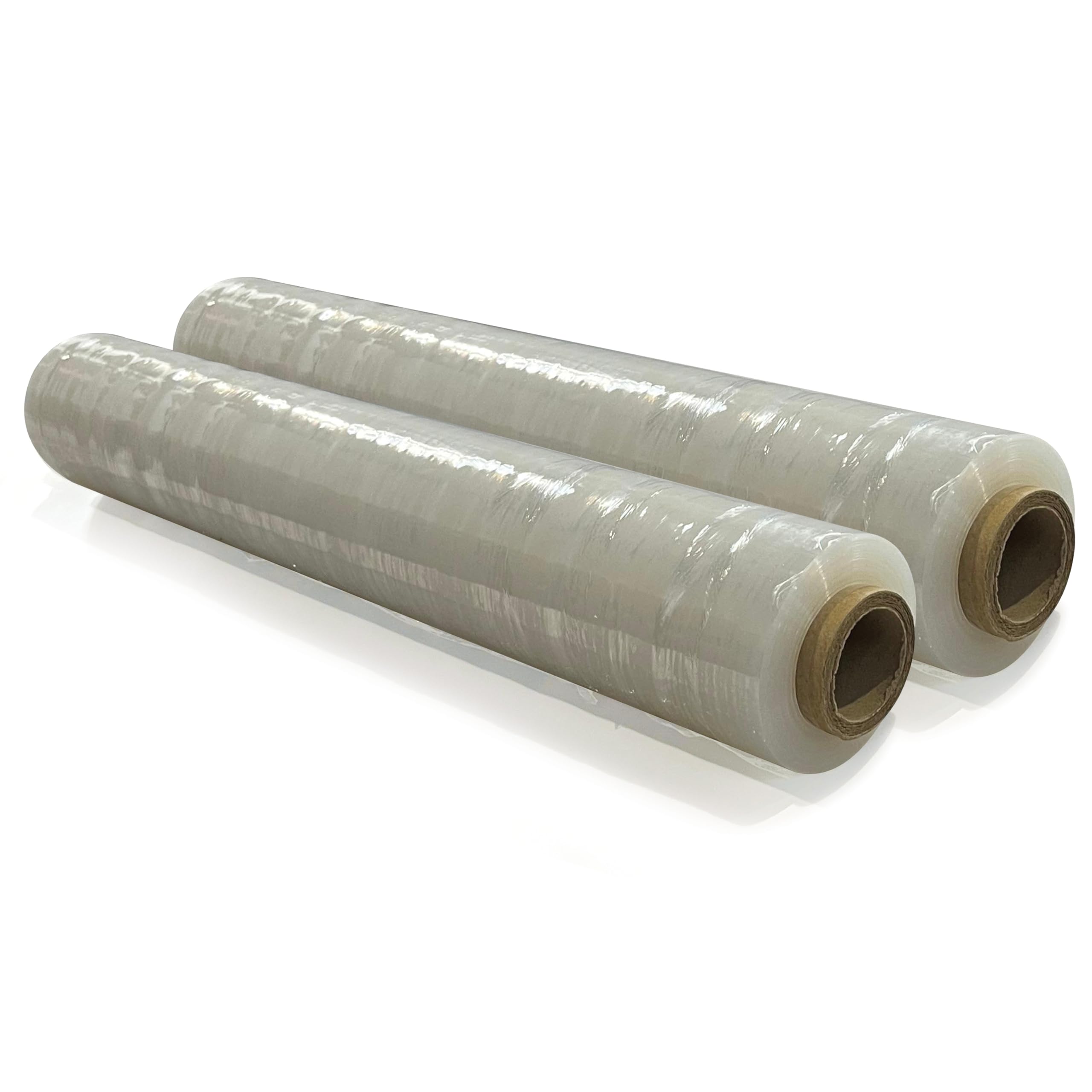 JeeJaan® 6 Rolls Clear Mini Handy Shrink Wrap 100mm x 150m 17mu - Extended Core Self-Adhering Pallet Stretch Wrapper - Heavy Duty Plastic Wrap for Moving House Furniture Wrapping Film
