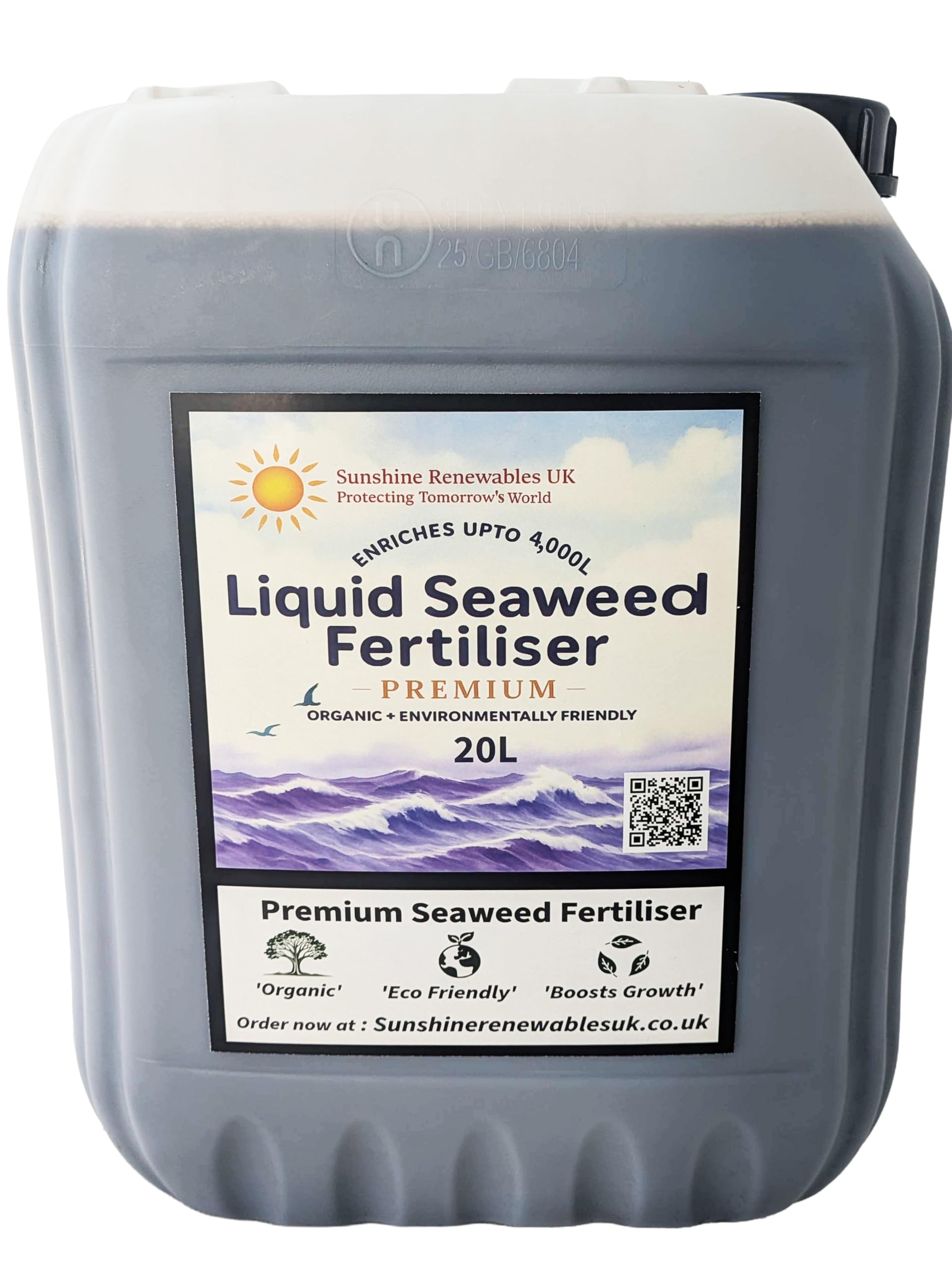 Seaweed Fertiliser Premium Liquid (1:200) 5L – Organic Plant Feed for Vegetables, Flowers, Lawns & Shrubs – Sunshine Renewables UK