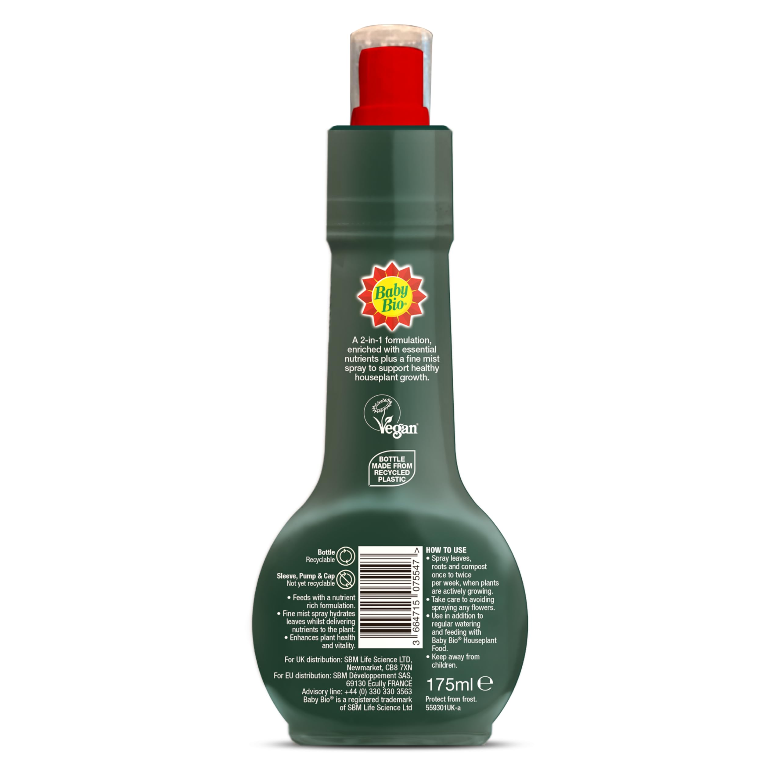 Baby Bio Citrus Food, 175ml - Citrus Plant Food for Healthy Growth and High Potassium for Better Fruit Yield - Year Round Care Concentrate Fertiliser - Fruit Tree Aid Spray