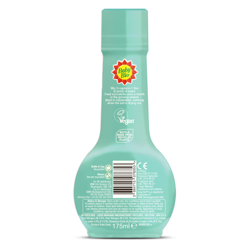 Baby Bio Citrus Food, 175ml - Citrus Plant Food for Healthy Growth and High Potassium for Better Fruit Yield - Year Round Care Concentrate Fertiliser - Fruit Tree Aid Spray