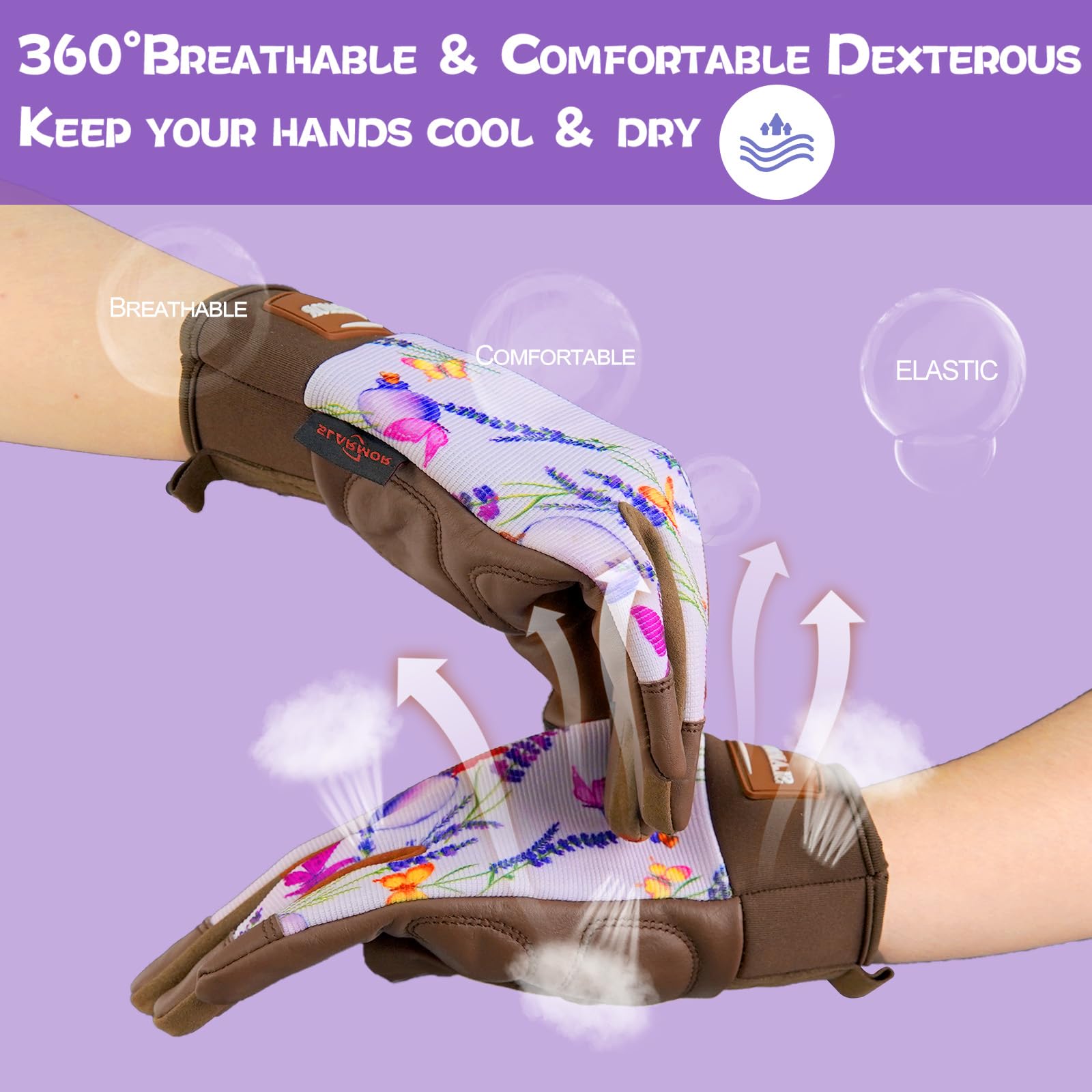 Women's-Gardening-Gloves Thoughtful Gardening-Gifts-for-Women, Microfiber Material With Touchscreen Function, Ideal For Garden Work, Cleaning, Camping & Landscaping