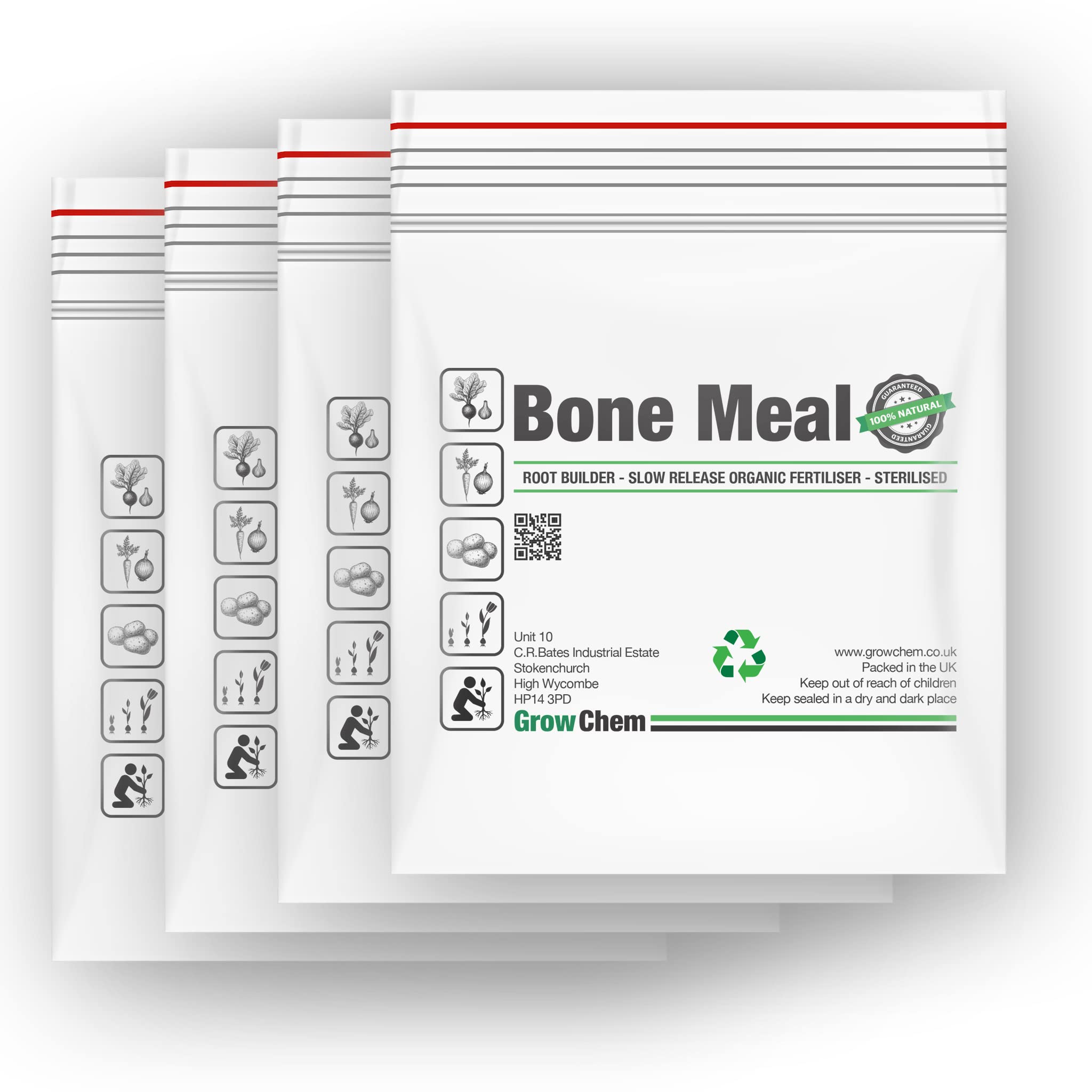 Bone Meal for Plants, 1Kg Bucket, Multi-Purpose Plant Food Fertiliser, Organic All Purpose Garden Plant Fertiliser
